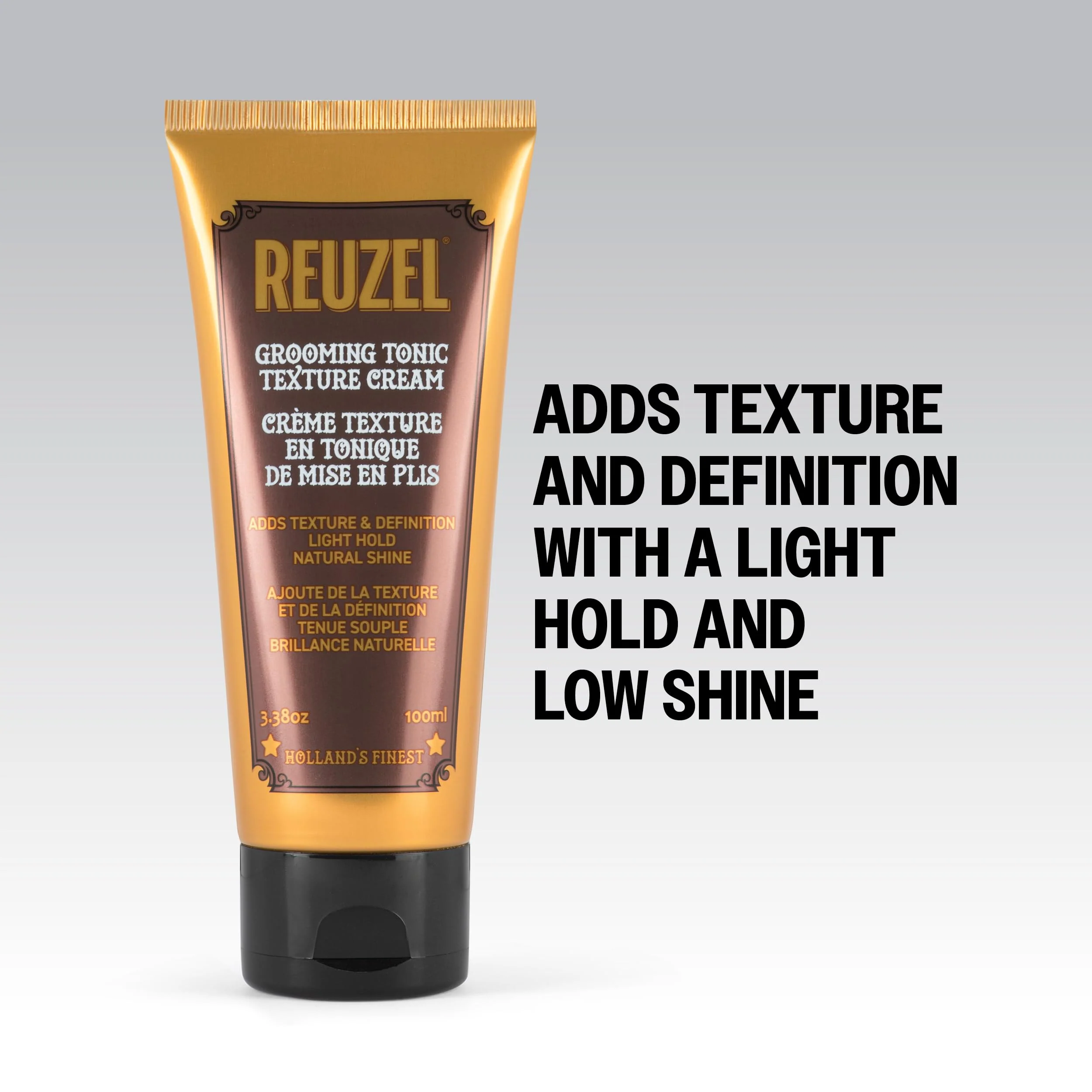 REUZEL Grooming Tonic Texture Cream, Light Hold, Curl Texture and Definition, Natural Shine, Heat Protection, For All Hair Types, 3.38oz - Image 5