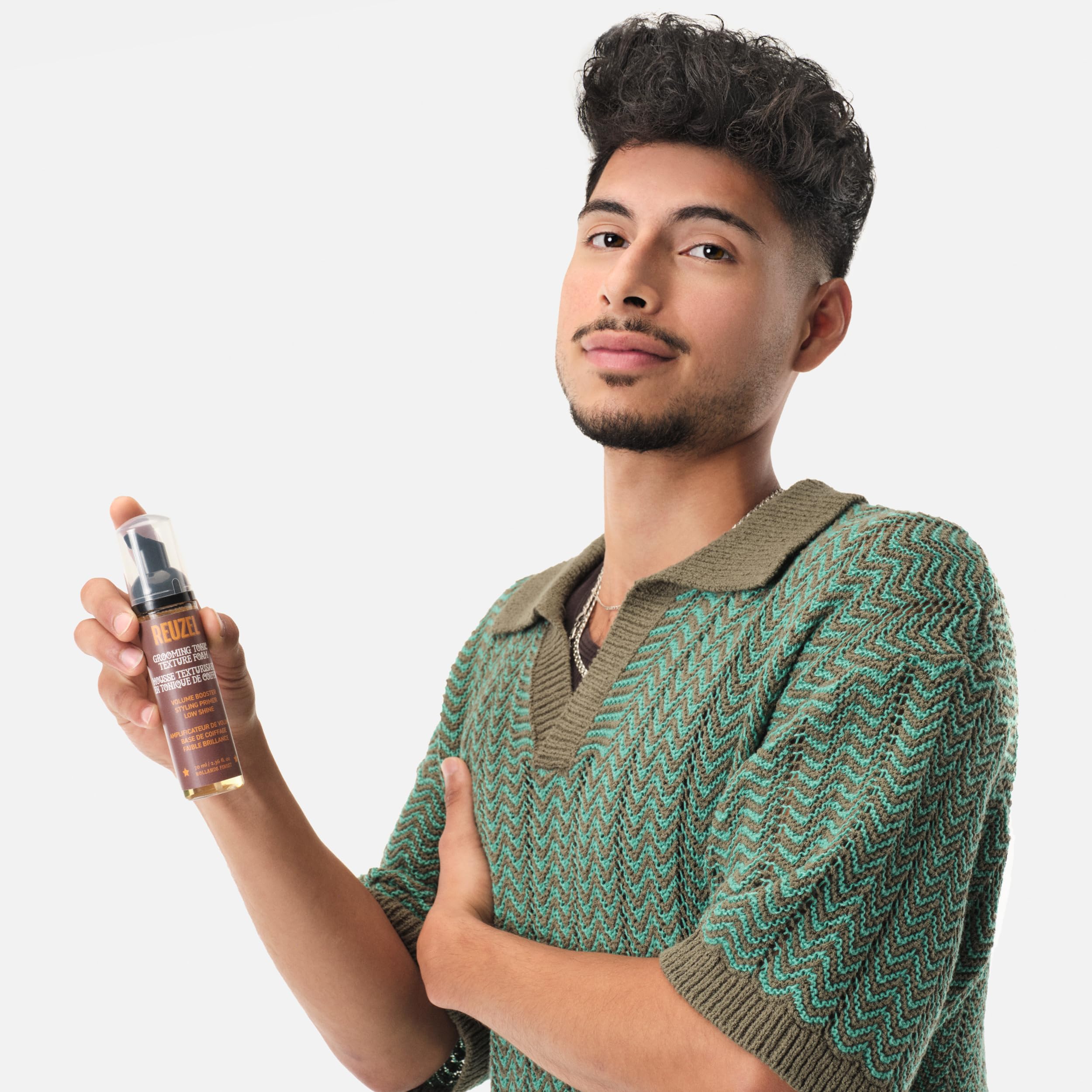REUZEL Grooming Tonic Texture Foam, Styling Booster with Low Shine and Great Styling Power - 2.36 fl. oz - Image 7