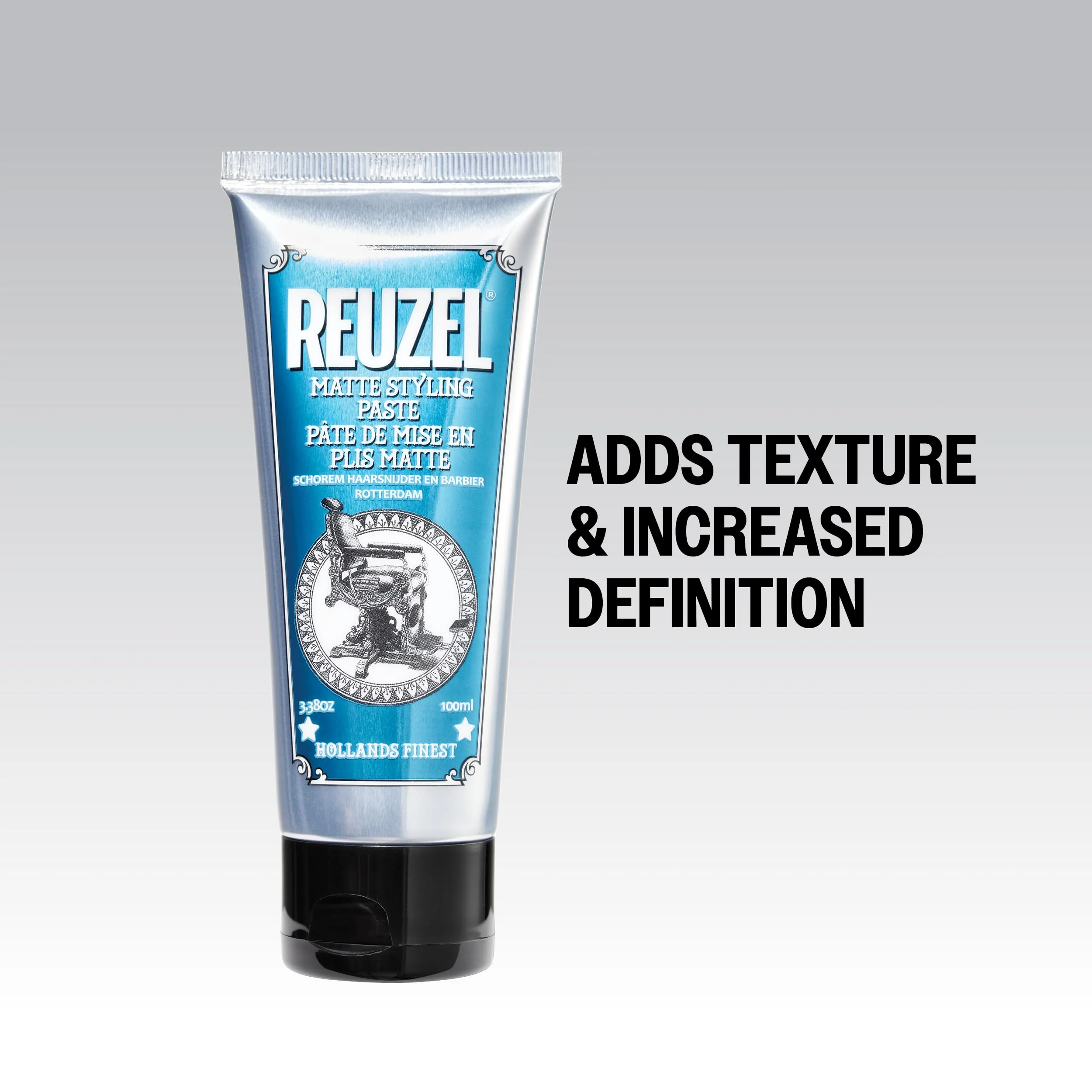 REUZEL Matte Styling Paste, Weightless, Pliable Medium All Day Hold, Adds Fullness and Texture, Matte Finish, Subtle Sugary Rum Scent, For All Hair Types, 3.38 oz - Image 5