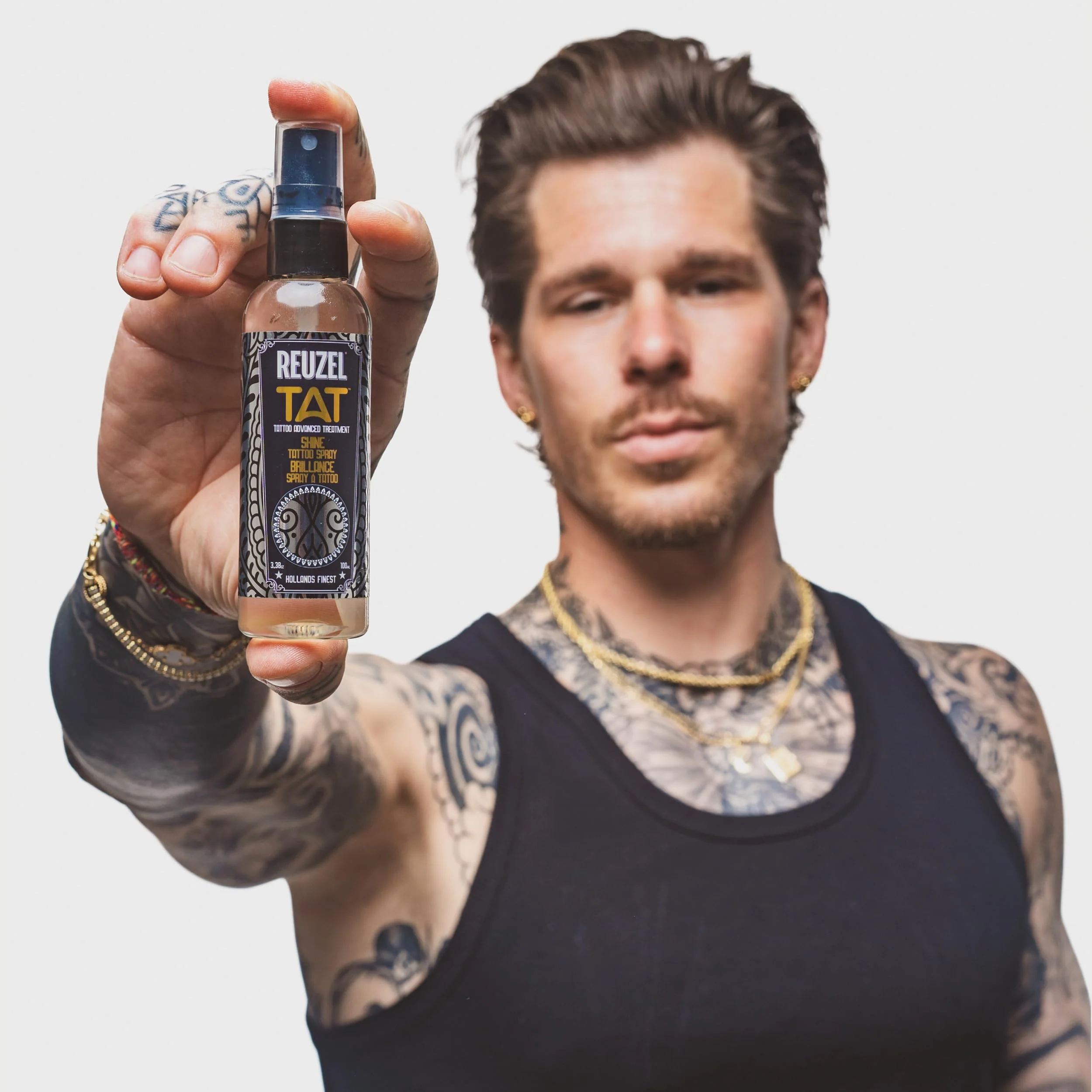 REUZEL Shine Tattoo Spray, Brightens Tattoos, Reveals Color and Definition, Absorbs Fast, Vegan and Non-greasy Formula, Paraben Free, 3.38 oz - Image 7