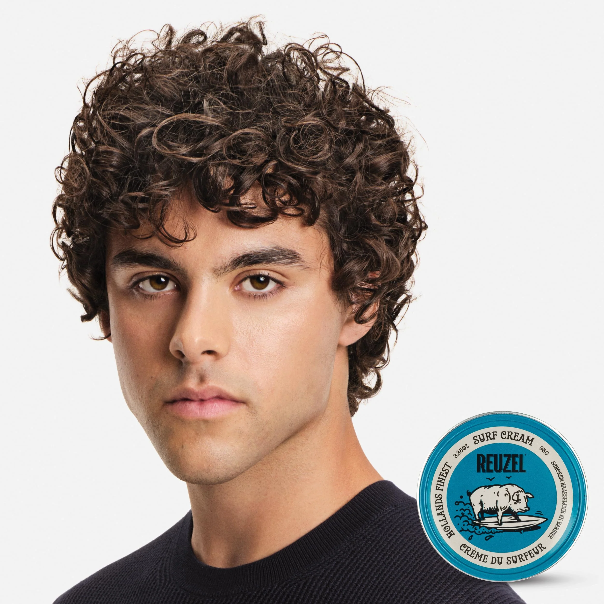 REUZEL Surf Texture and Definition Cream, Light All Day Hold, Water Soluble Styling, Matte Finish & Flake Free, For All Hairstyles, 3.38 oz - Image 2