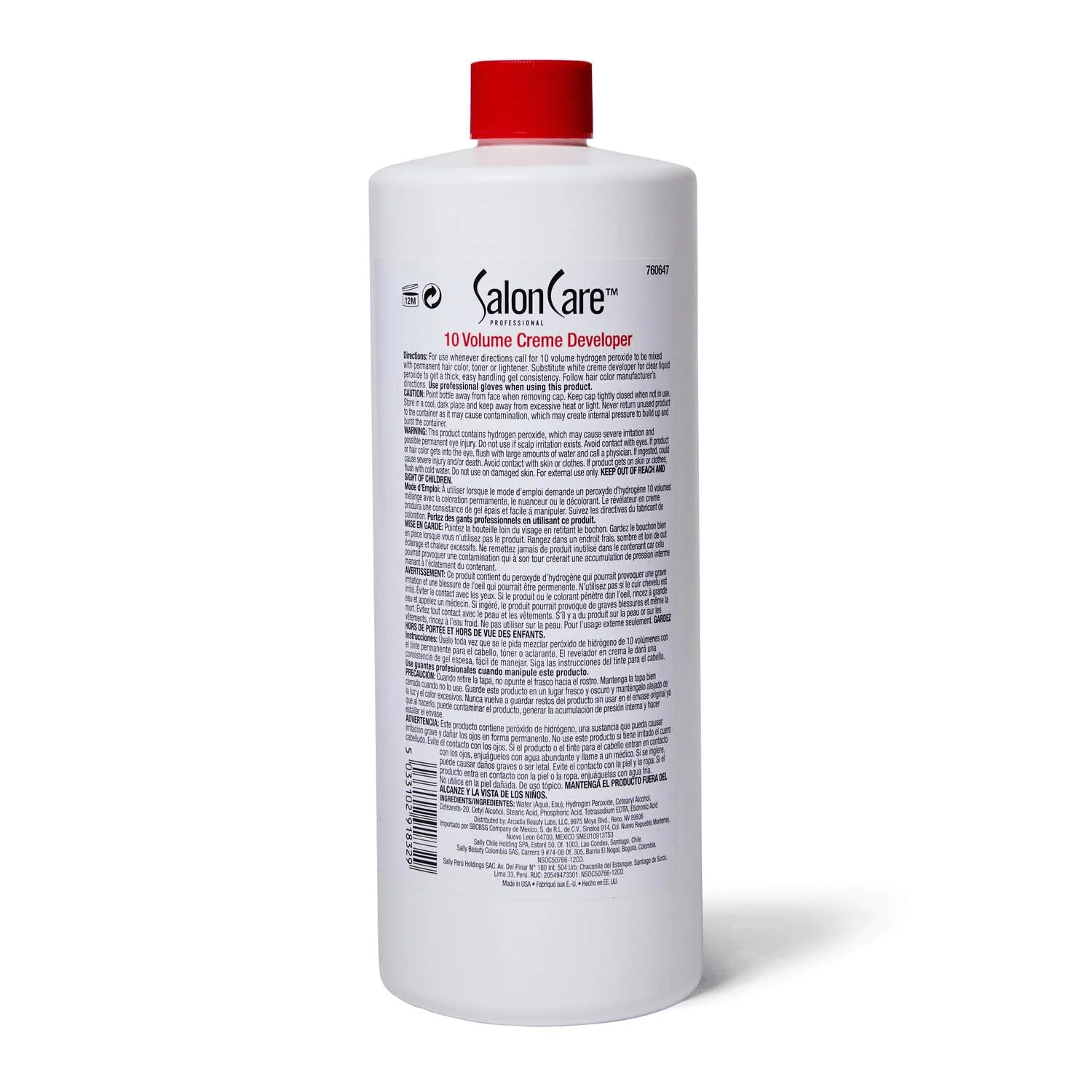 Salon Care 10 Volume Creme Developer 32 Oz - Image 3