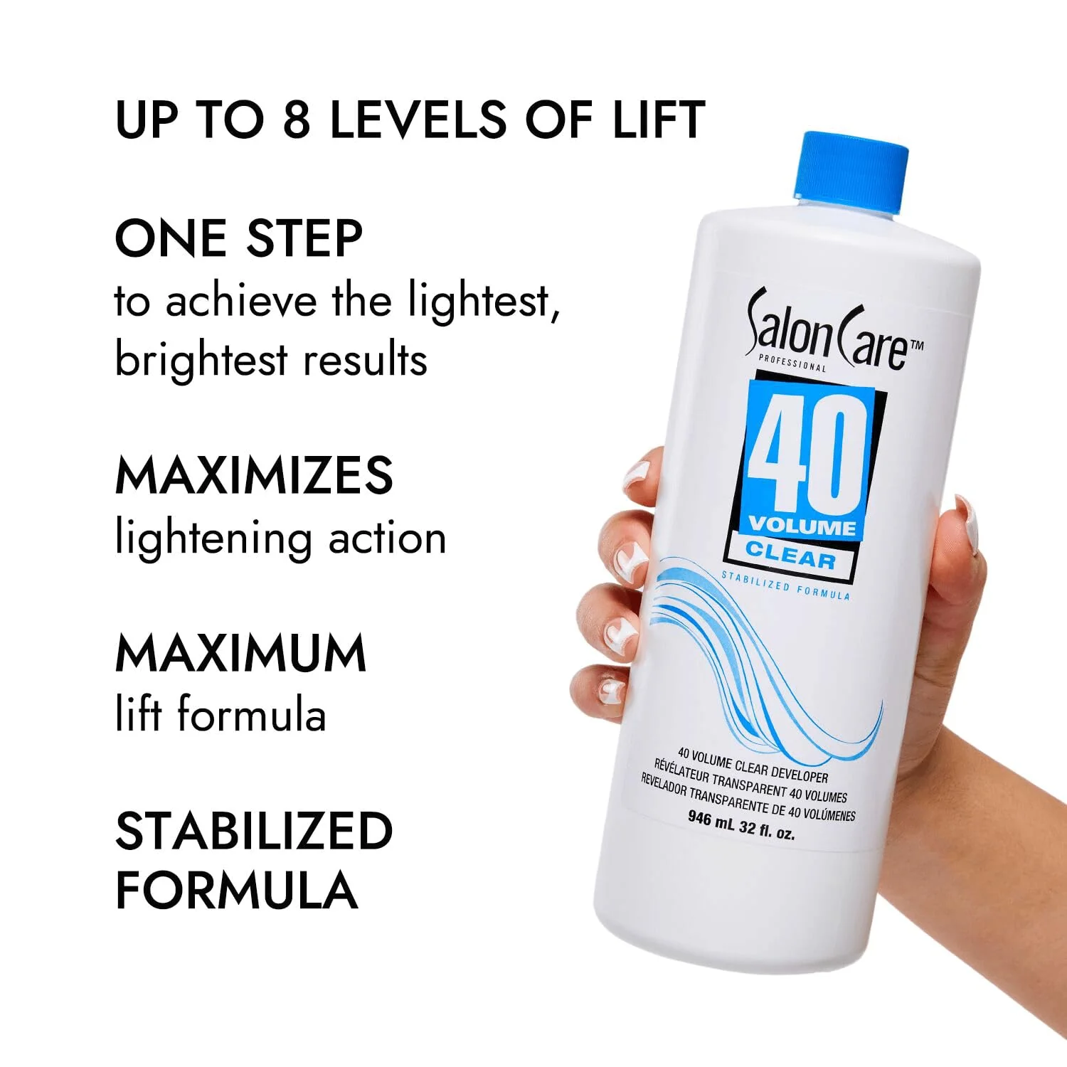Salon Care 40 Volume Clear Developer, Maximum Lift, Stabilized Formula for Consistent, Predictable Results, Superior Gray Coverage, 16 Ounce - Image 5