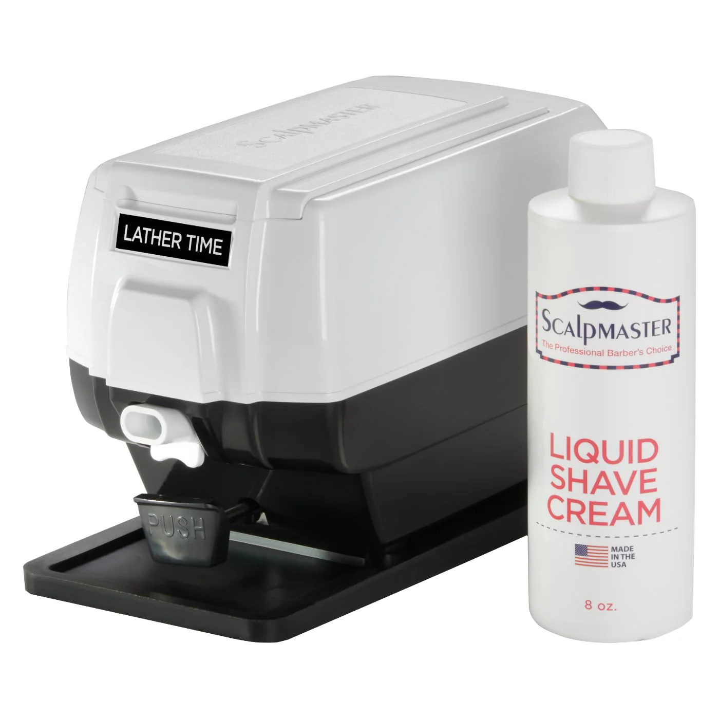 Scalpmaster Professional Hot Lather Machine with Extra Large Soap Cup, Push Button Dispensing, Quick Heating DC Motor, Non-Slip Safety Pad & 8 oz Shave Cream - Image 4