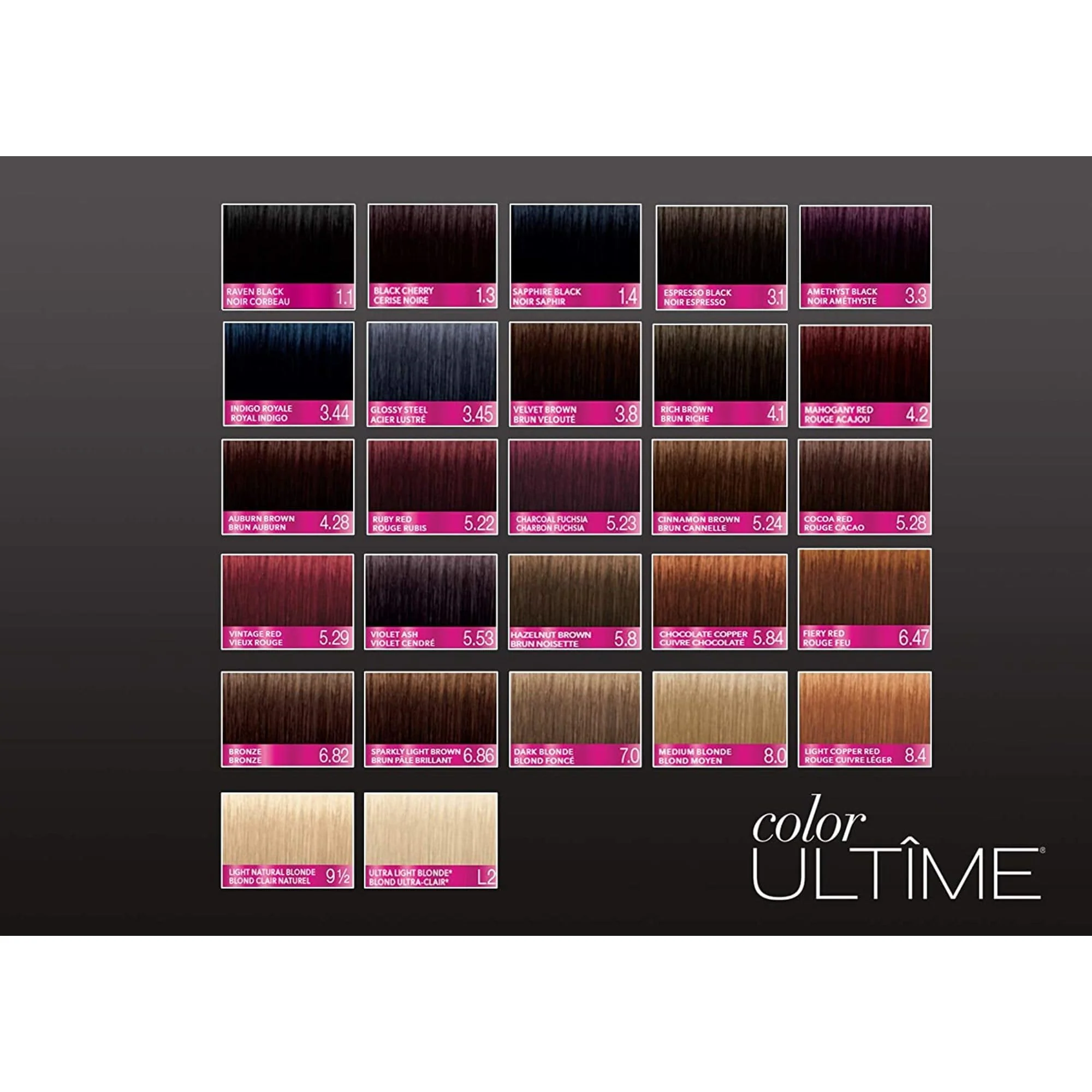 Schwarzkopf Color Ultime 1.3 Black Cherry Hair Dye, Permanent Intense Black with Diamond Brilliance, Fade-Resistant, Covers Grays, All Hair Textures - Image 5