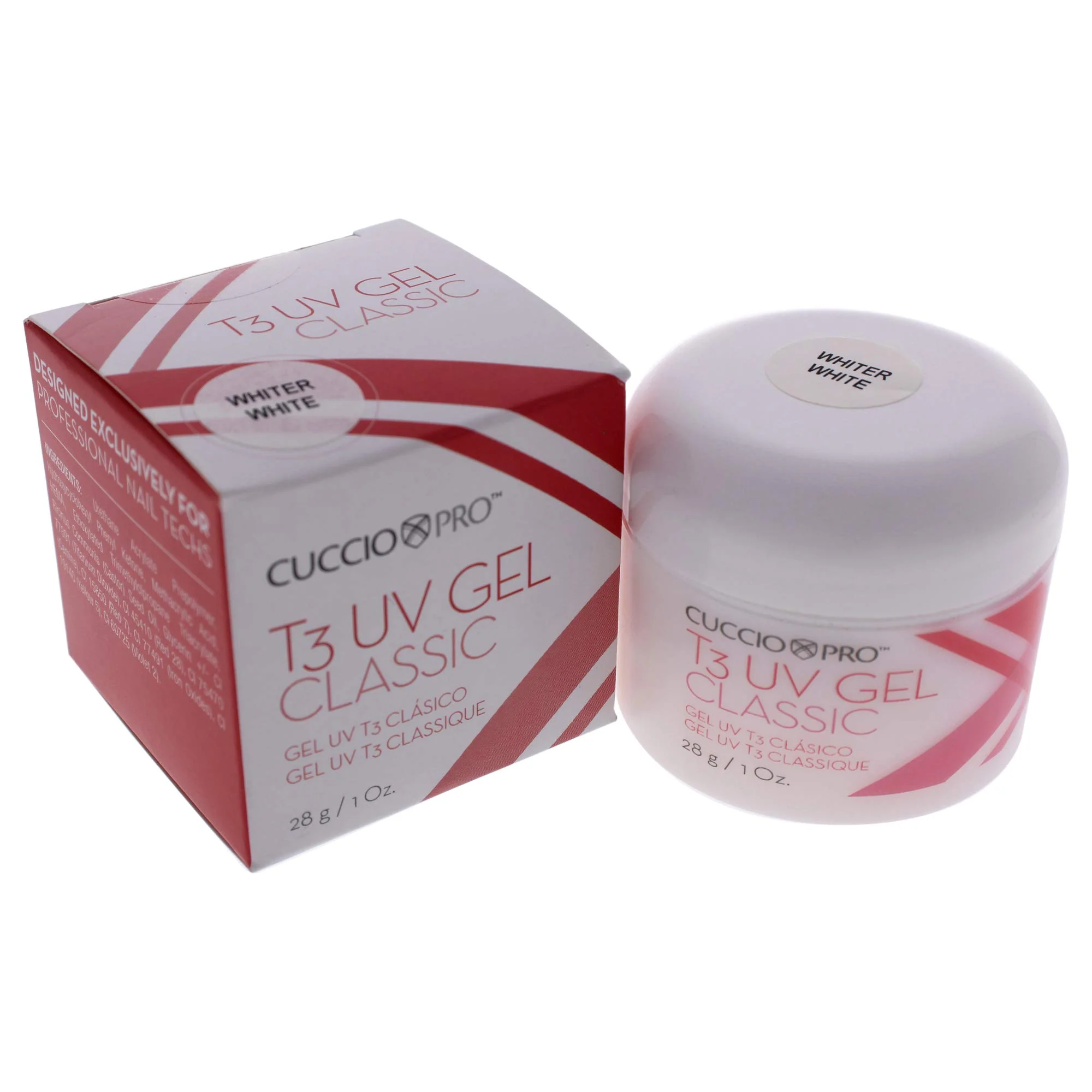 T3 Uv Gel Classic - Whiter White by Cuccio Pro for Women - 1 oz Nail Gel - Image 4