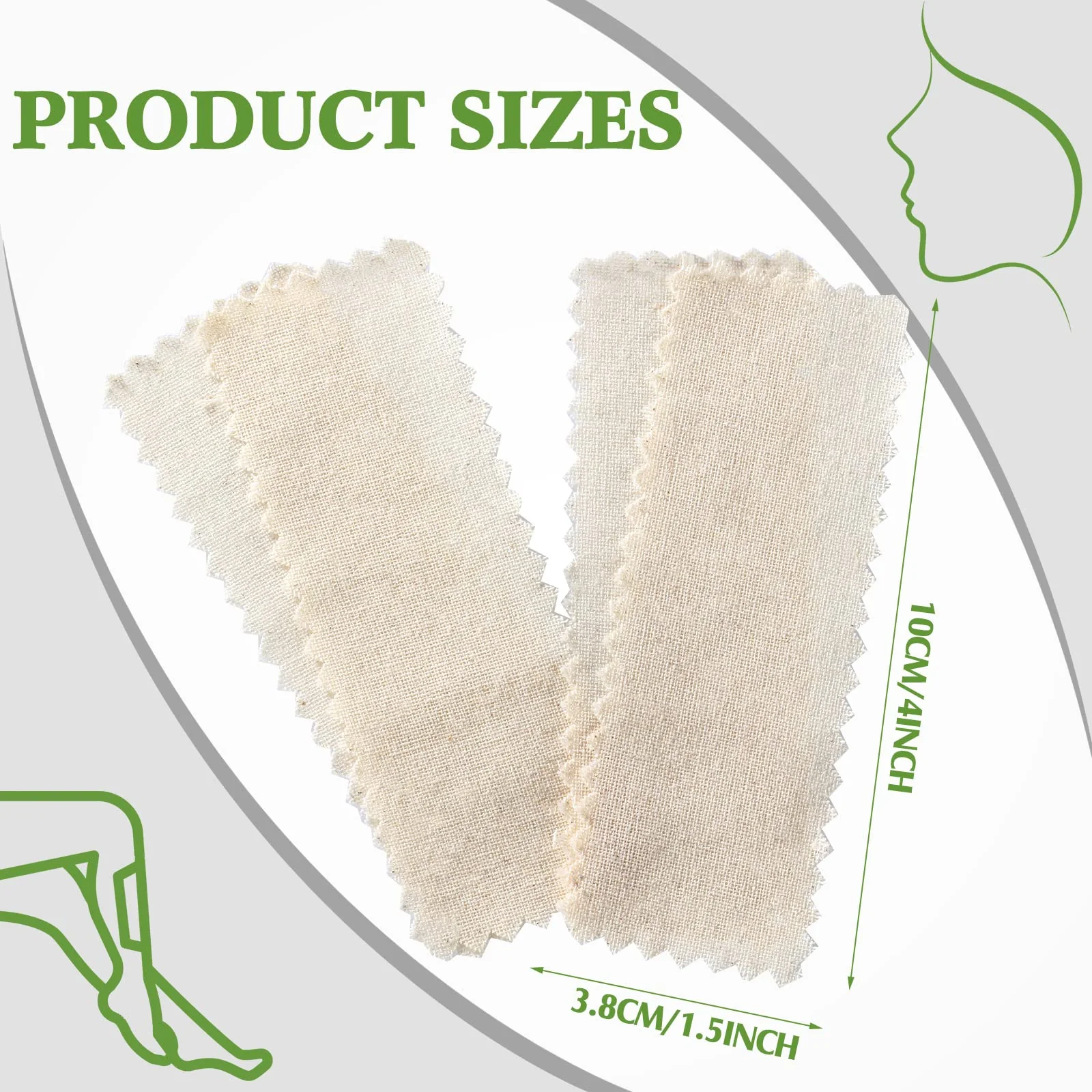 Teling 1000 Pcs Muslin Cloth Wax Strips for Waxing Tear Resistant Epilating Soft Muslin Strips for Women Men Face Eyebrow Lip Body Sugaring Hair Removal, 4 x 1.5 Inches - Image 3