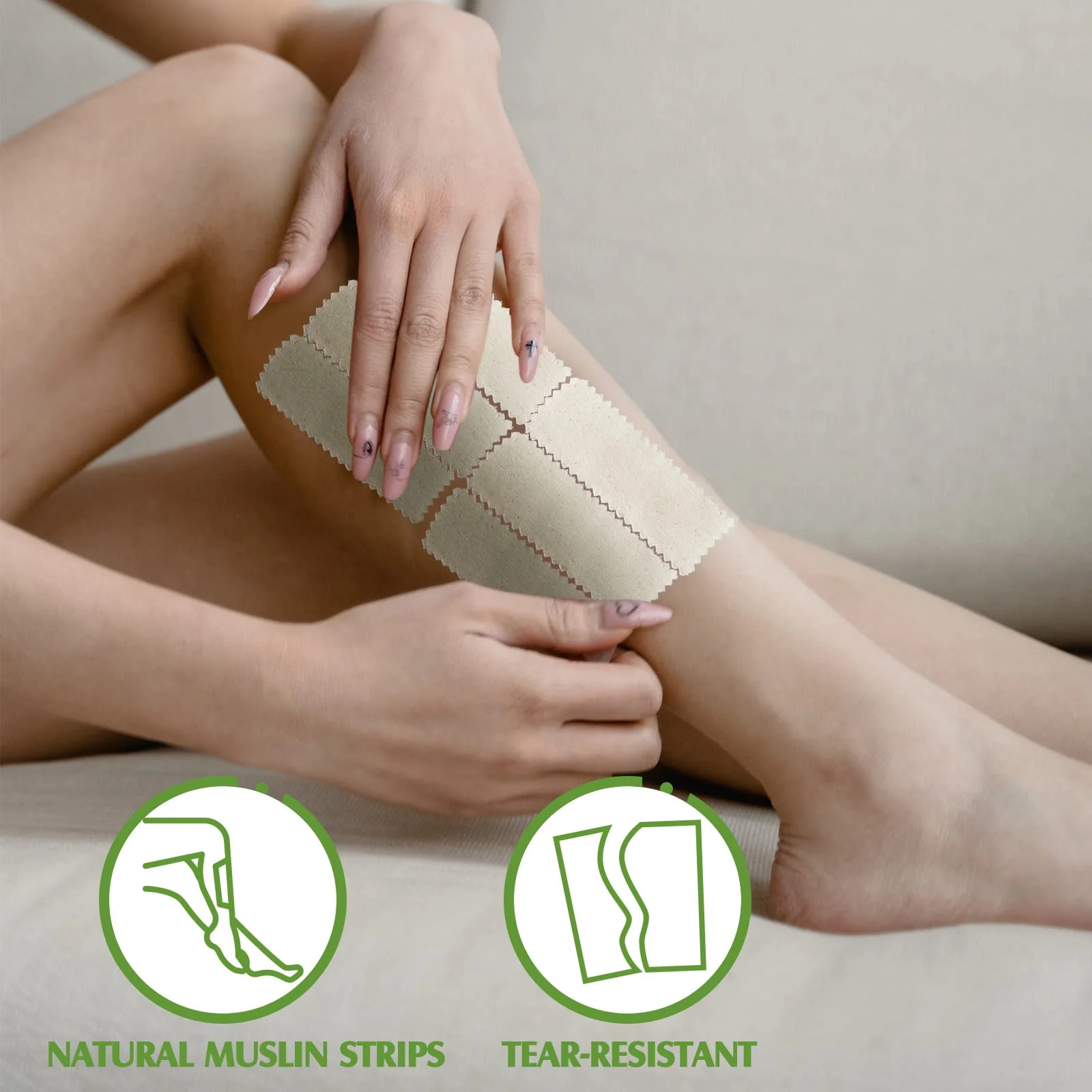 Teling 1000 Pcs Muslin Cloth Wax Strips for Waxing Tear Resistant Epilating Soft Muslin Strips for Women Men Face Eyebrow Lip Body Sugaring Hair Removal, 4 x 1.5 Inches - Image 5