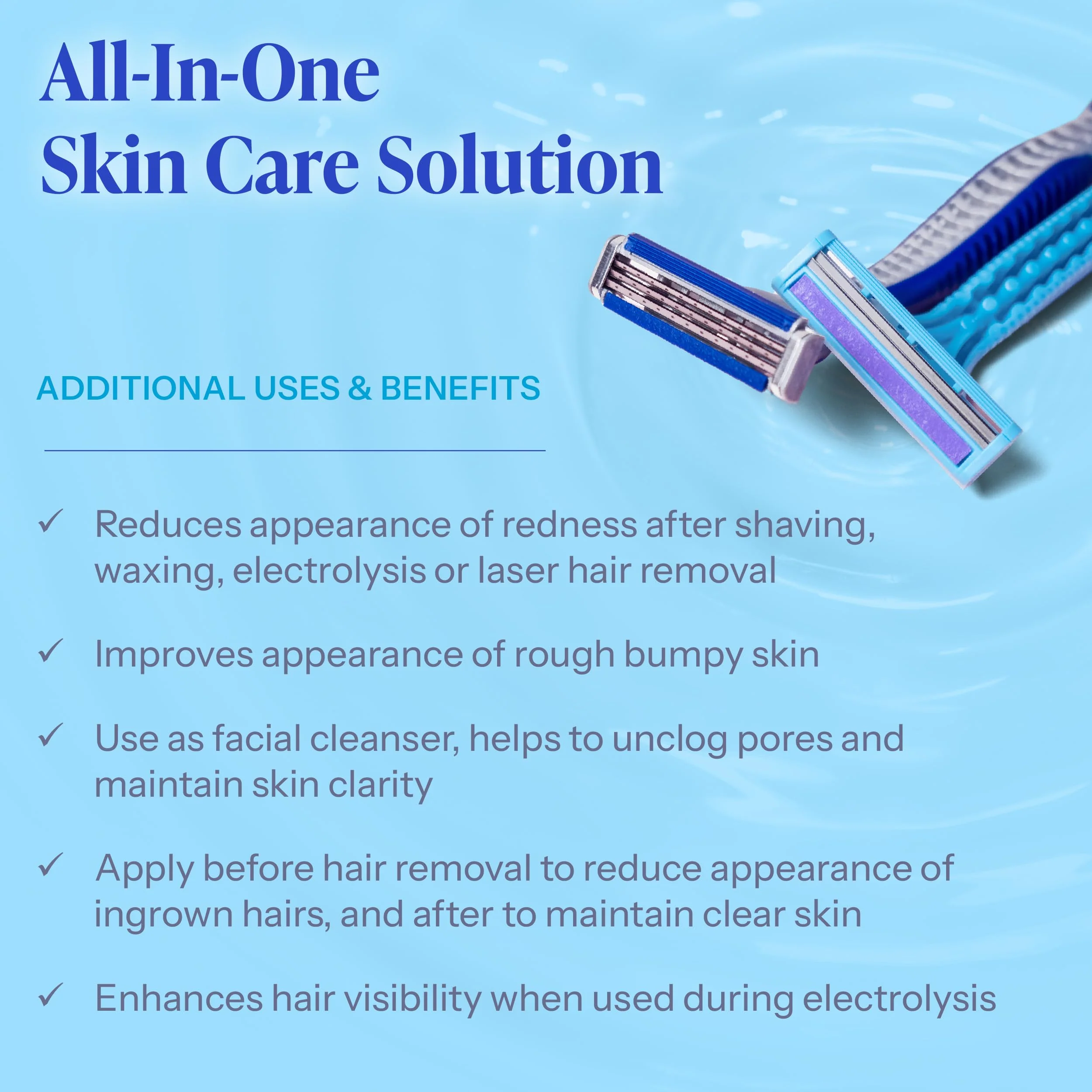 Tend Skin Solution for Unsightly Razor Bumps, Ingrown Hair and Razor Burns, Post Shaving and Waxing Toner for Men and Women, Made in USA, 16 Oz - Image 6
