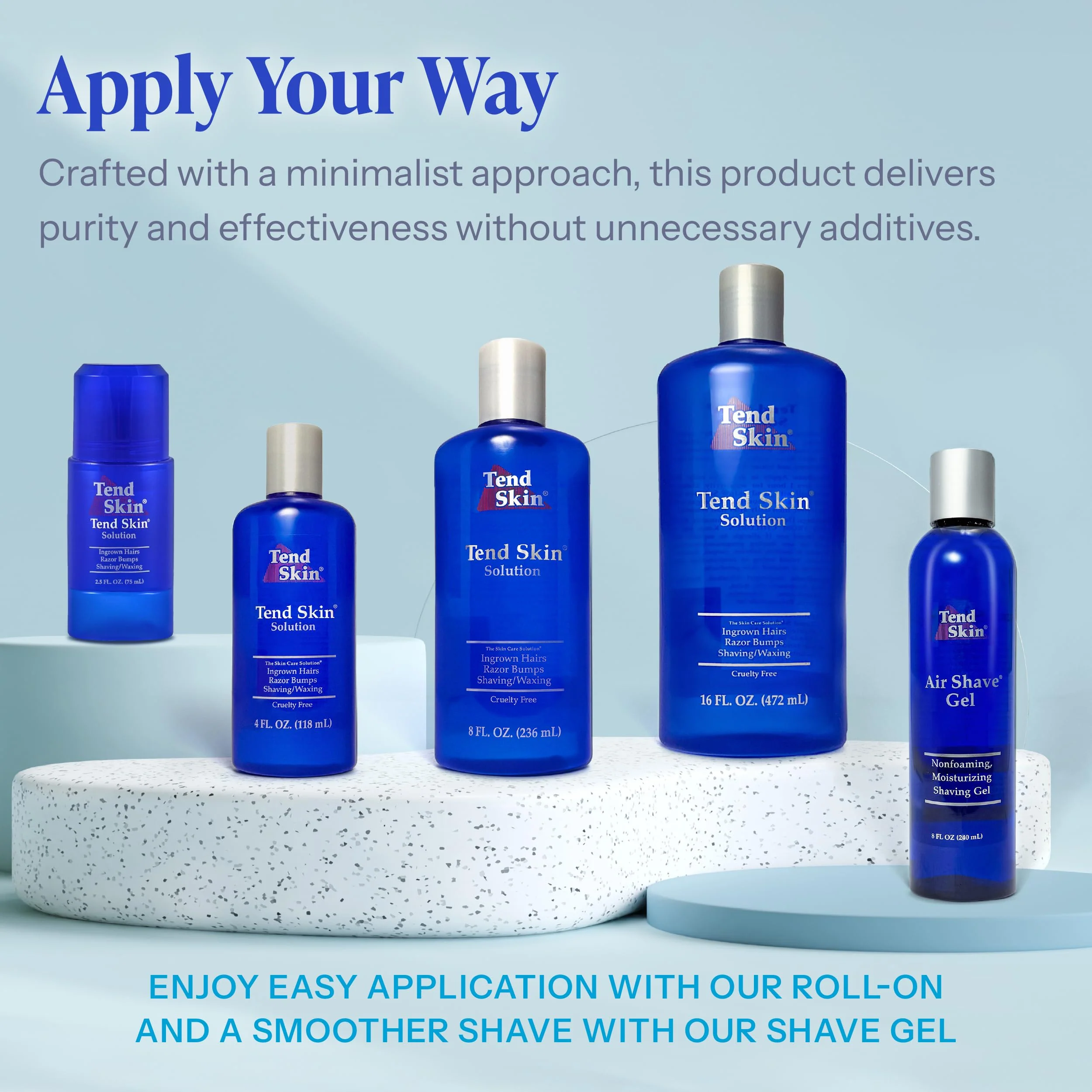 Tend Skin Solution for Unsightly Razor Bumps, Ingrown Hair and Razor Burns, Post Shaving and Waxing Toner for Men and Women, Made in USA, 16 Oz - Image 7