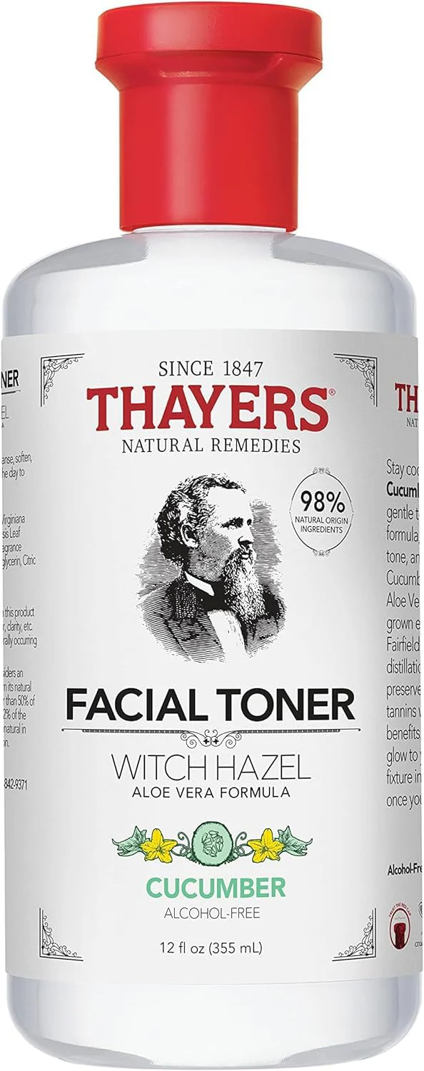 Thayer Cucumber Witch Hazel with Aloe Vera Formula, 12 Fluid Ounce