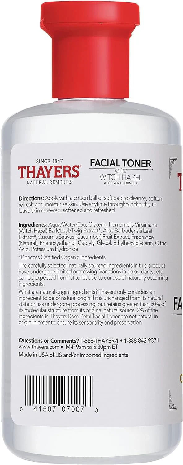 Thayer Cucumber Witch Hazel with Aloe Vera Formula, 12 Fluid Ounce - Image 2