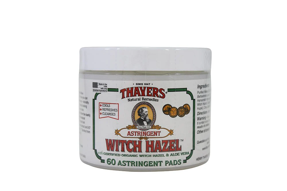 Thayer Witch Hazel Astringent Pads, Original, 60 Count, Pack of 3