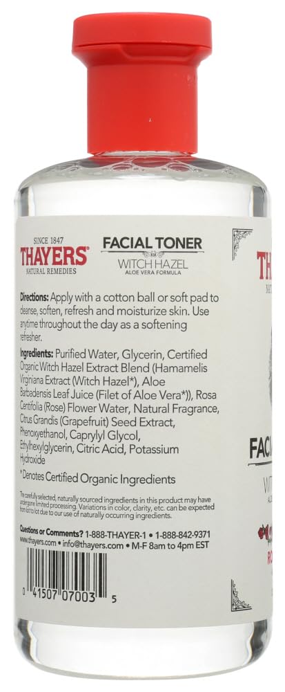 Thayers Alcohol-free Rose Petal Witch Hazel with Aloe Vera, 12 Fl Oz (Pack of 3) - Image 2