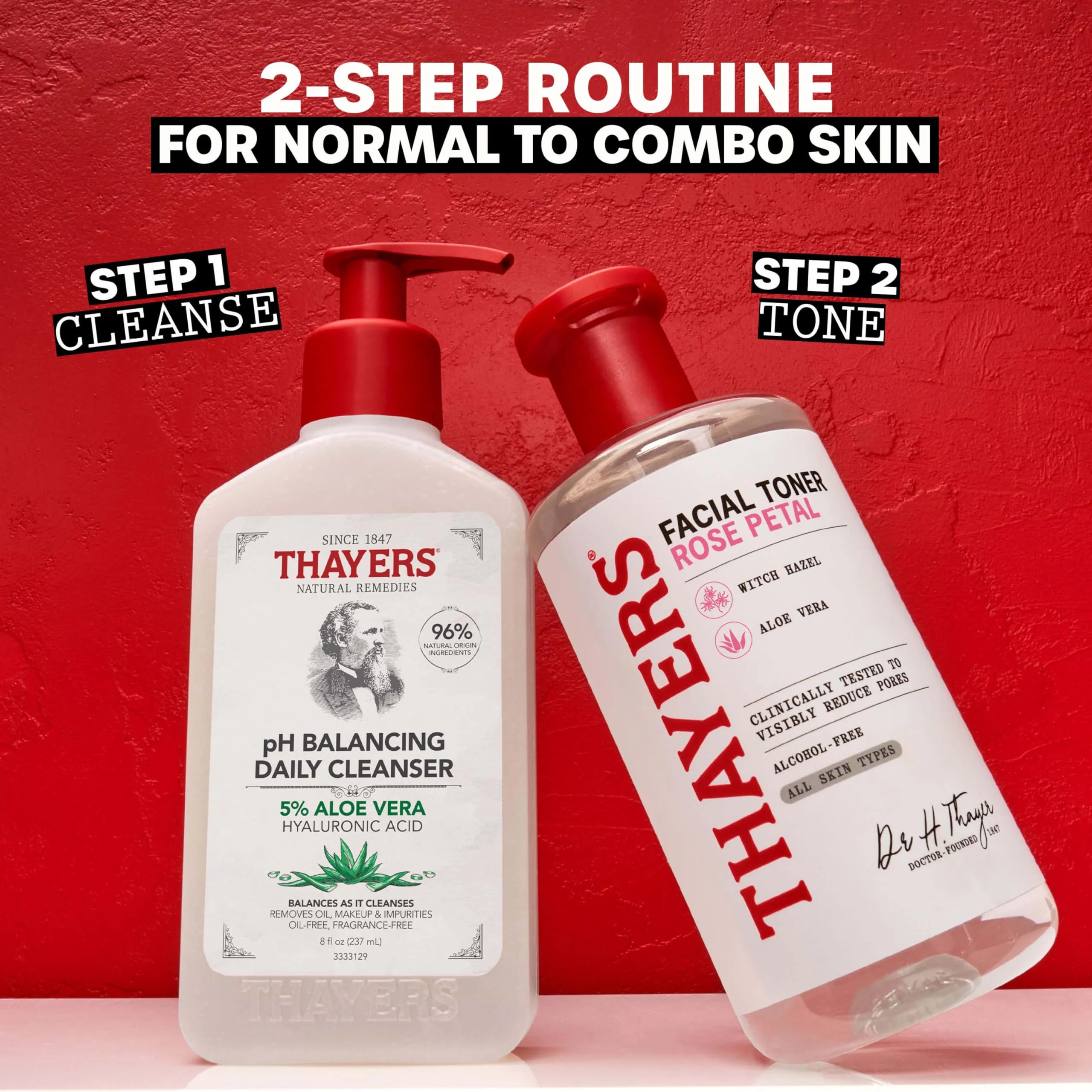 Thayers Facial Toner, Witch Hazel with Aloe Vera, Rose Petal, 12 Fl Oz - Image 8