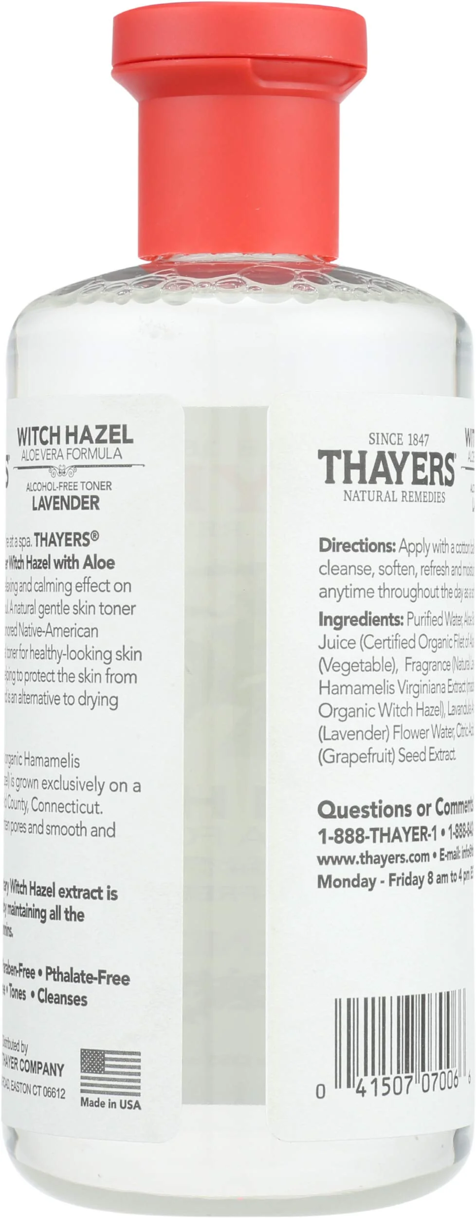 Thayers Natural Remedies Witch Hazel Lavendar - Alcohol Free 12 fl oz (355 ml) Liquid - Image 2