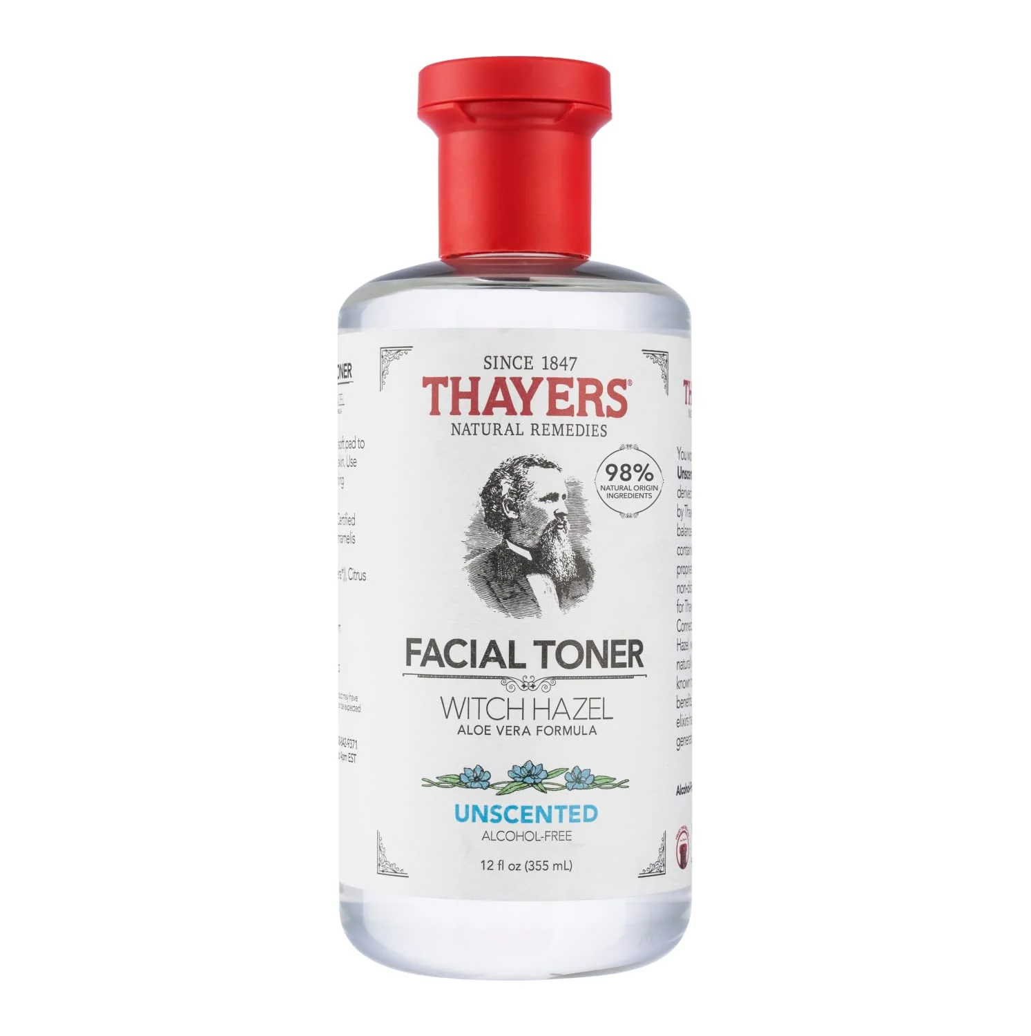 Thayers Witch Hazel With Aloe Vera Unscented - 12 Fl Oz