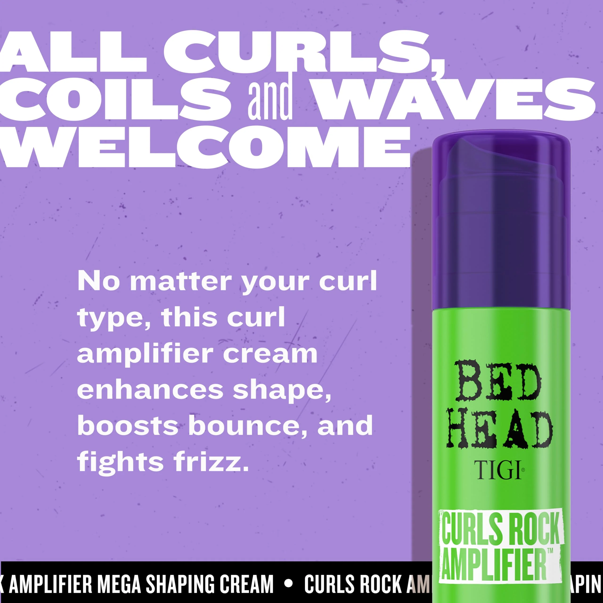 TIGI Bed Head Curls Rock Amplifier Curl Cream for Definition and Enhancement of All Curly Hair Types, 3.38 fl oz - Image 6