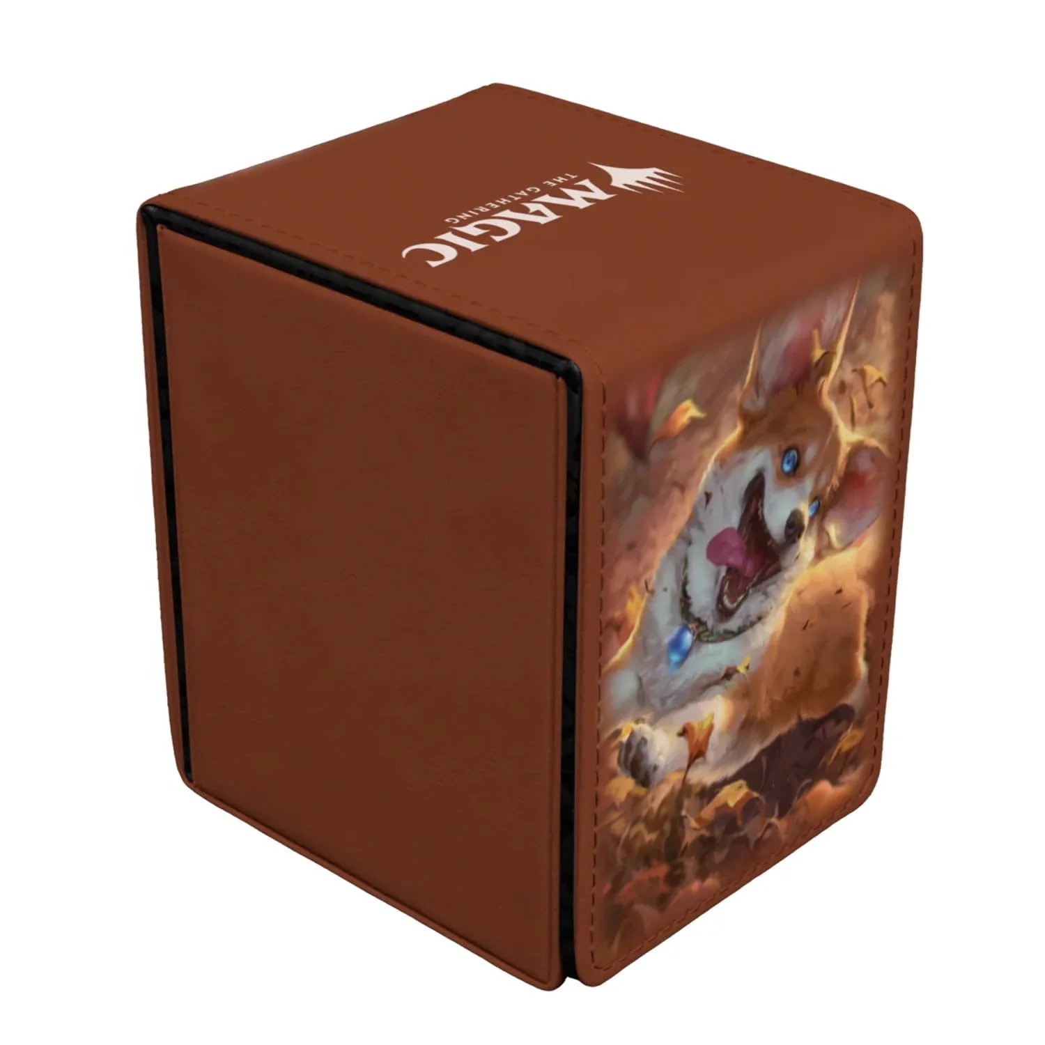 Ultra Pro - Mana 8 Alcove Edge Deck Box - Lotus for Magic: The Gathering, Store & Protect up to 100 Standard Size MTG Cards, Great for Commander Deck, Side Loading Deck Box, Premium Leatherette - Image 2