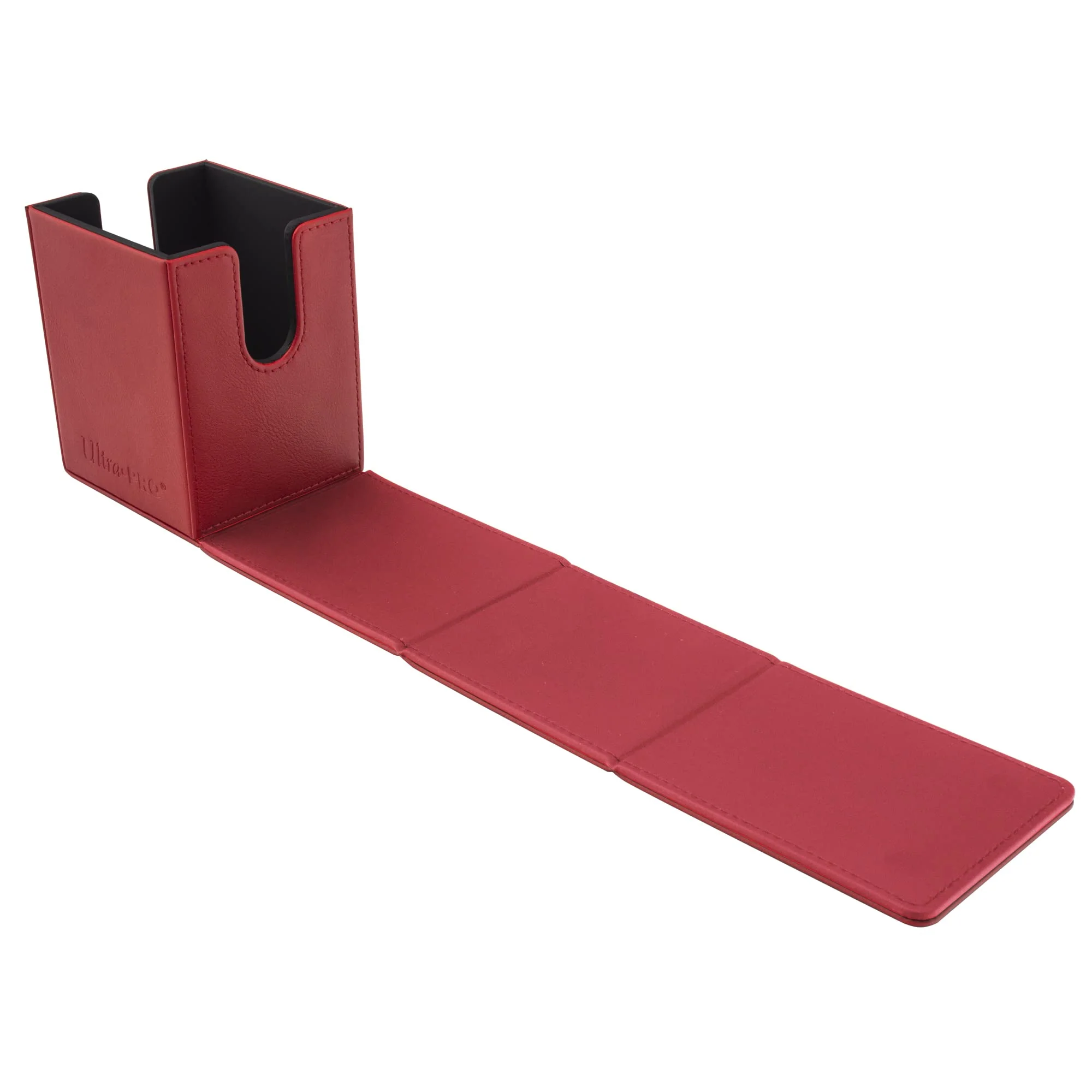 Ultra Pro - Vivid Alcove Flip Card Deck Box (Red) - Stores & Protects Up To 100 Standard Size Collectible Cards, Baseball, Gaming, Sports or Any Standard Size Cards In Collections
