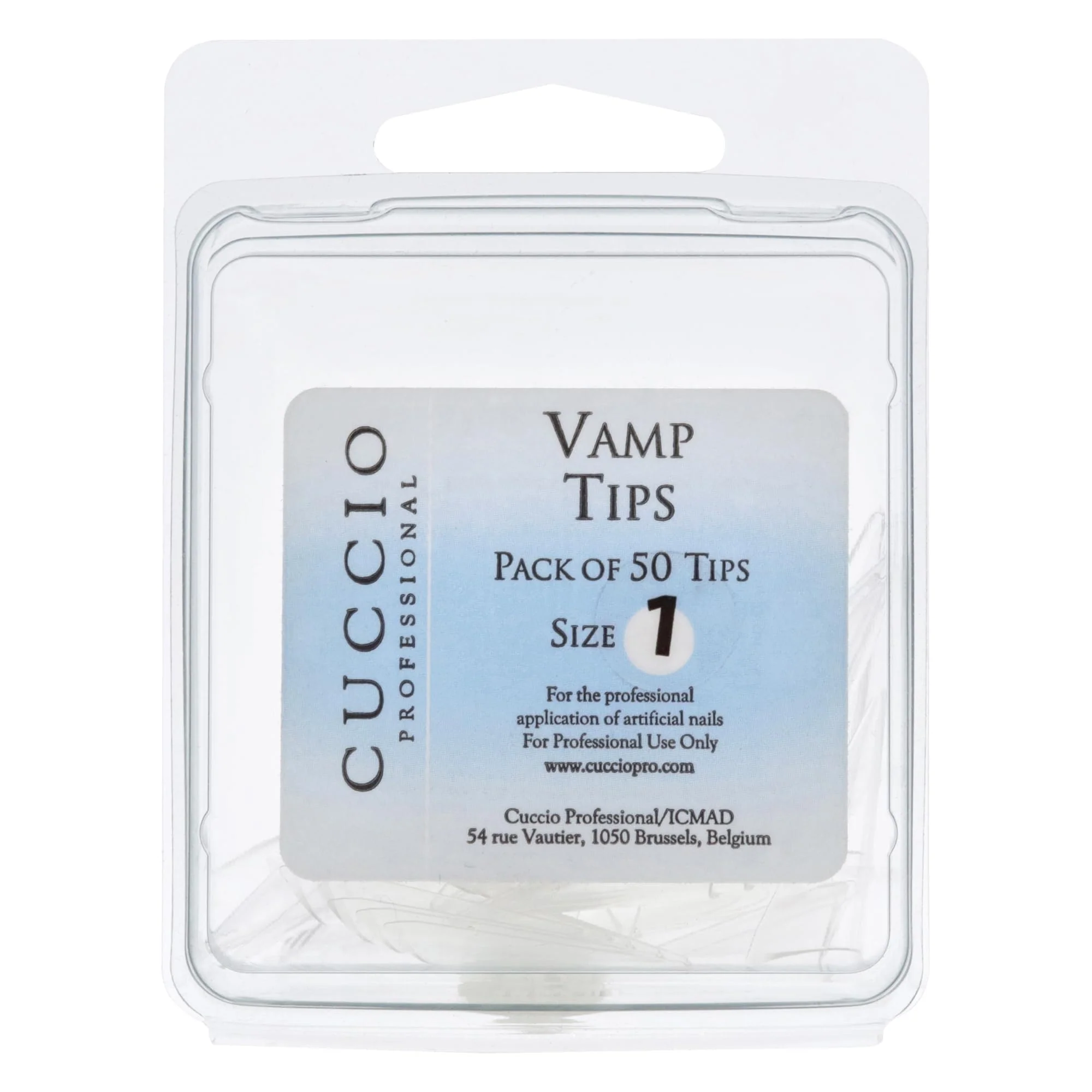 Vamp Tips - 1 by Cuccio Pro for Women - 50 Pc Acrylic Nails - Image 4