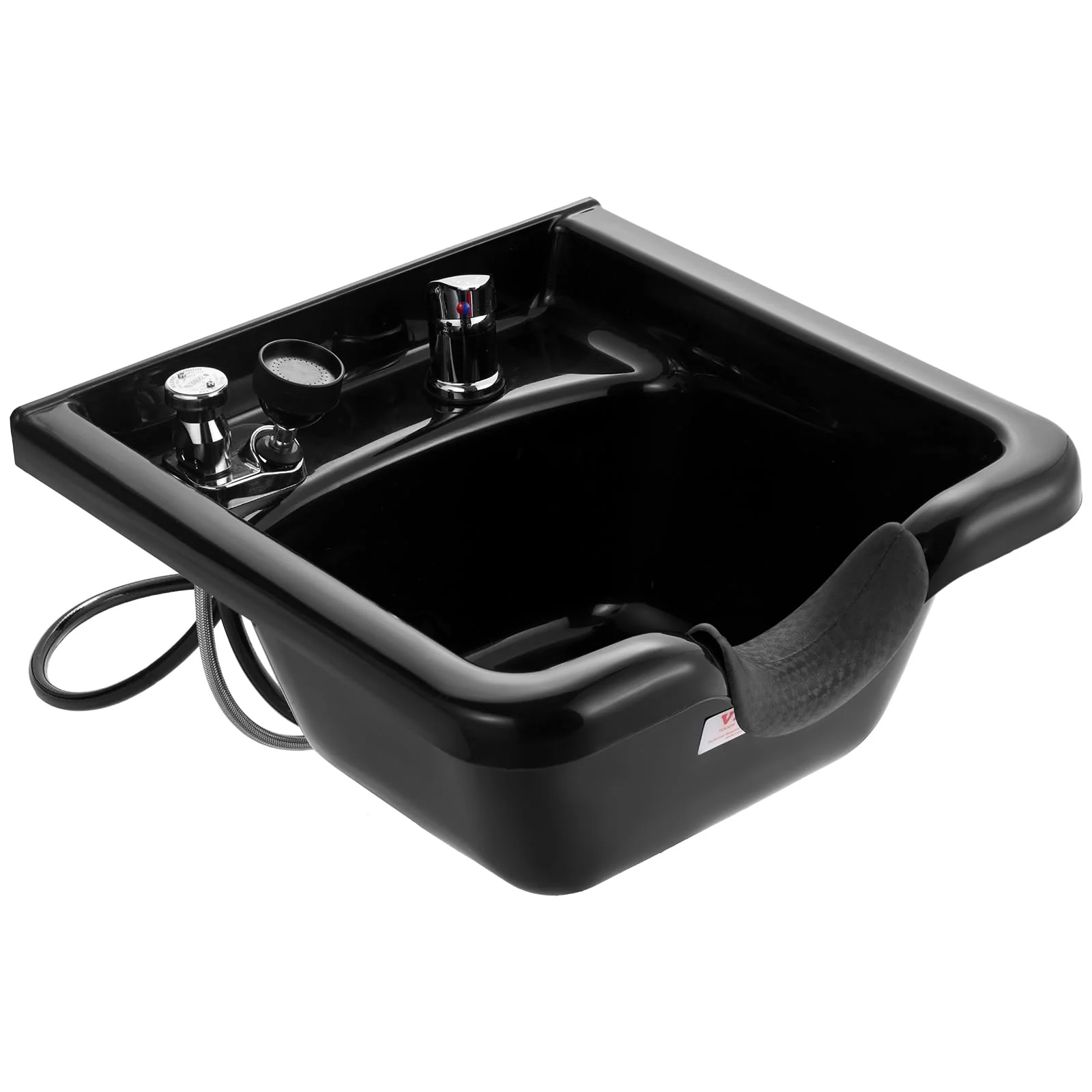 VEVOR Shampoo Basin, Black Hairdresser Sink Shampoo Bowl Sink, ABS Plastic Salon and Spa Hair Washing Sink, Hair Backwash Basin Beauty Salon Equipment for Hair Stylists - Image 4