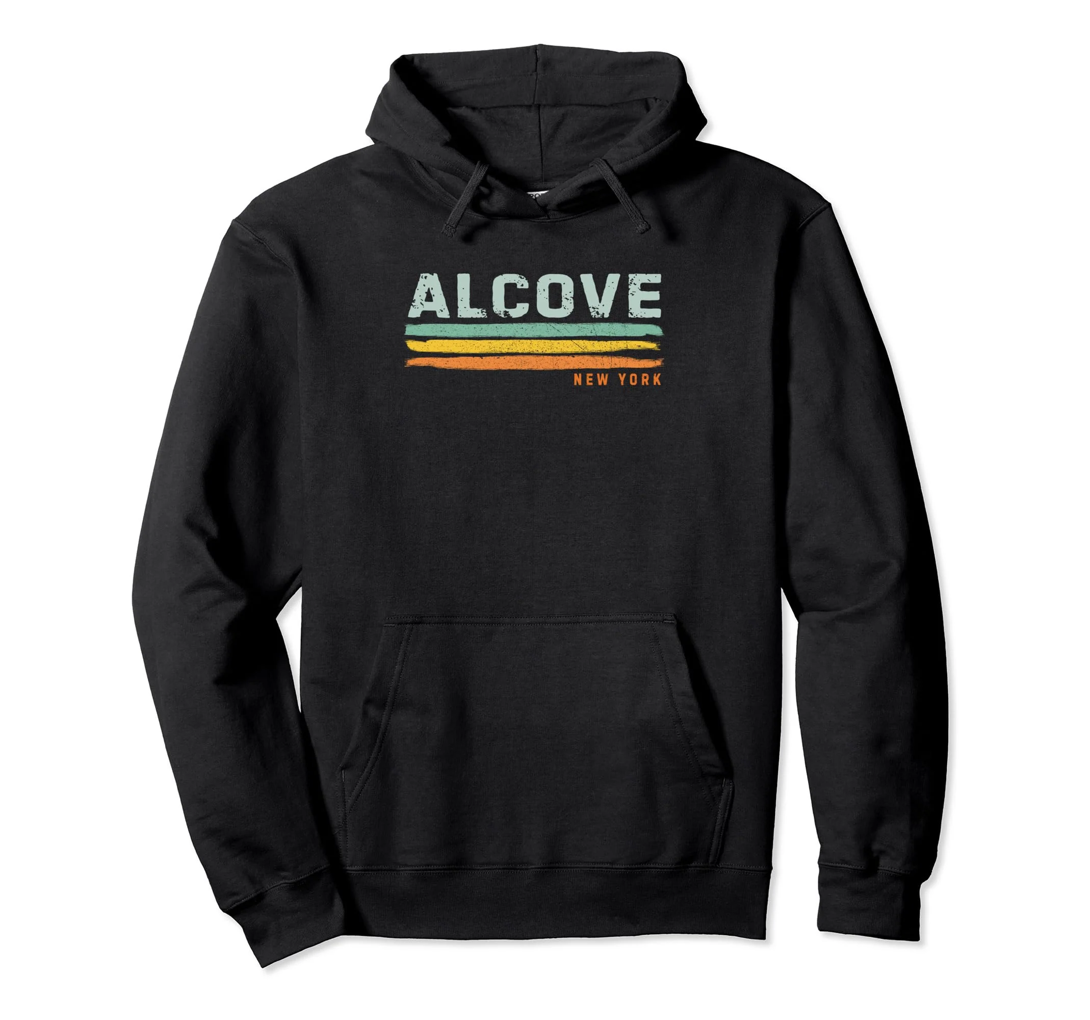Vintage Stripes Alcove NY Pullover Hoodie