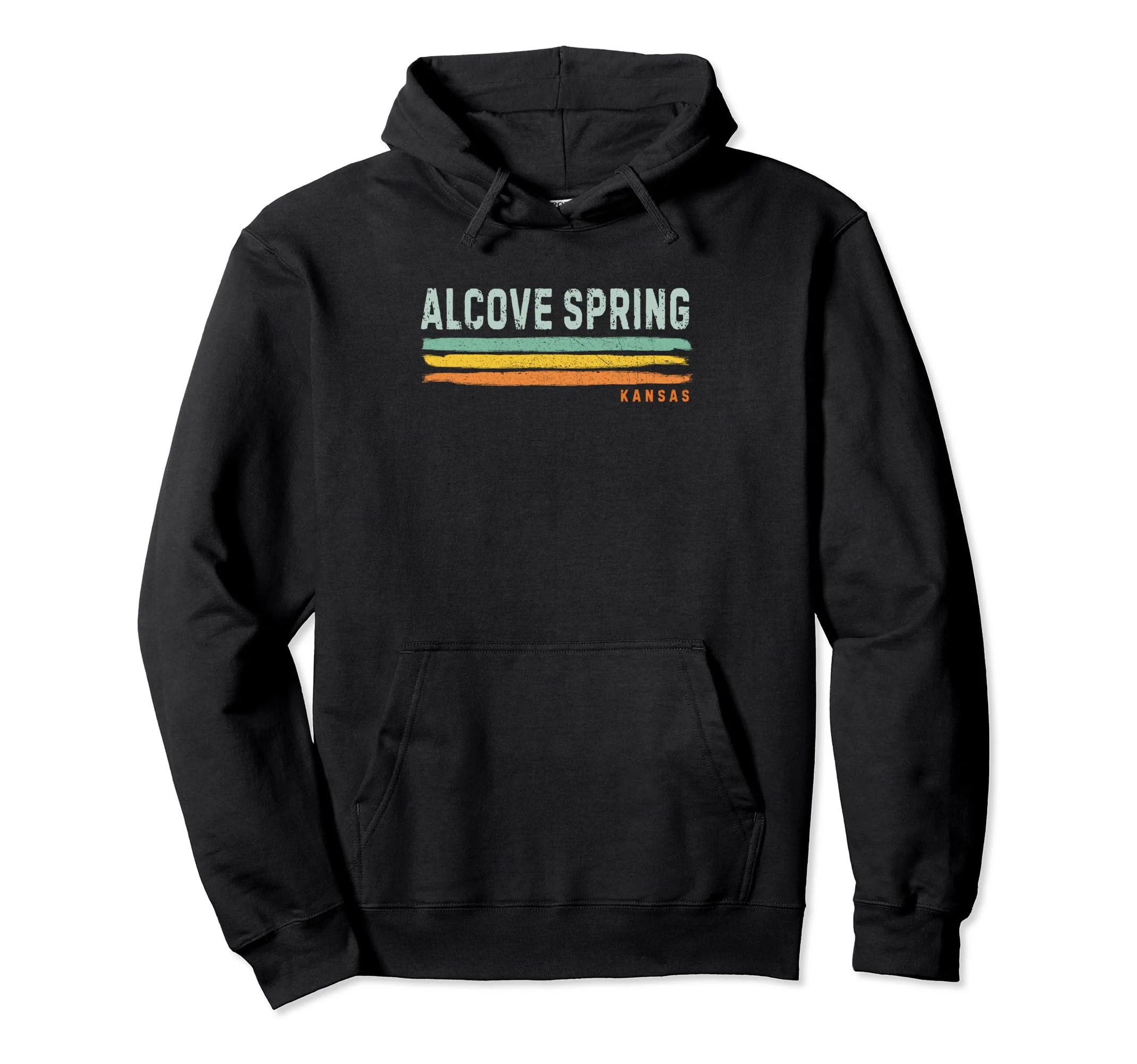 Vintage Stripes Alcove Spring KS Pullover Hoodie