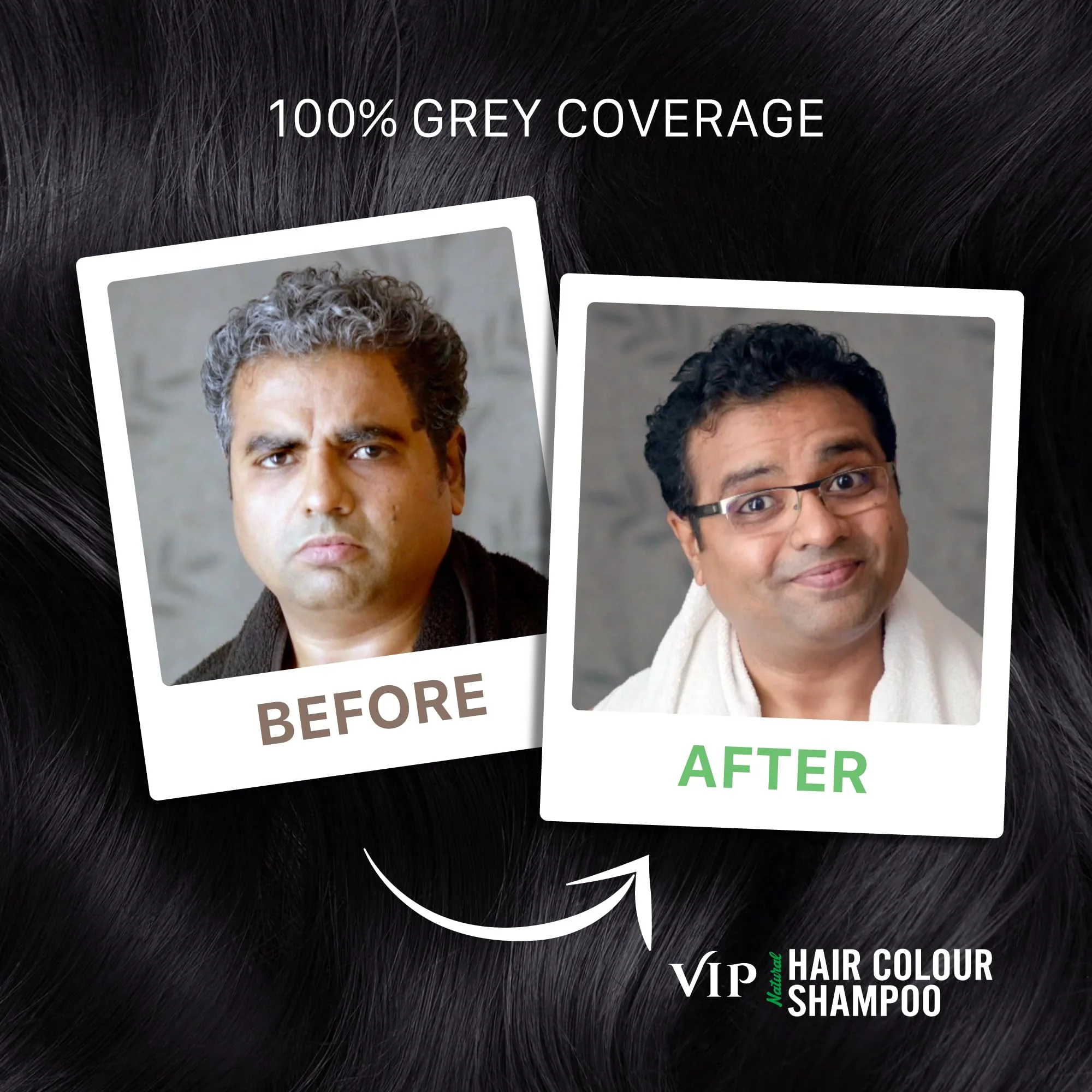 VIP 3 in 1 Hair Color Shampoo (180 ml / 6.08 fl oz) - Image 7