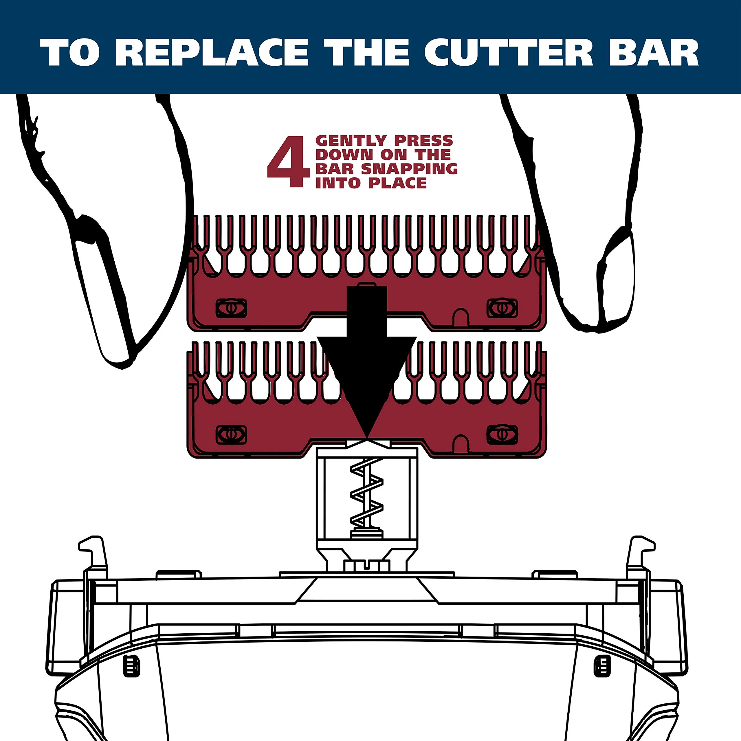 Wahl Black Chrome Smart Shave Replacement Foils, Cutters and Head for 7061 Series - Model 7045-700 - Image 6