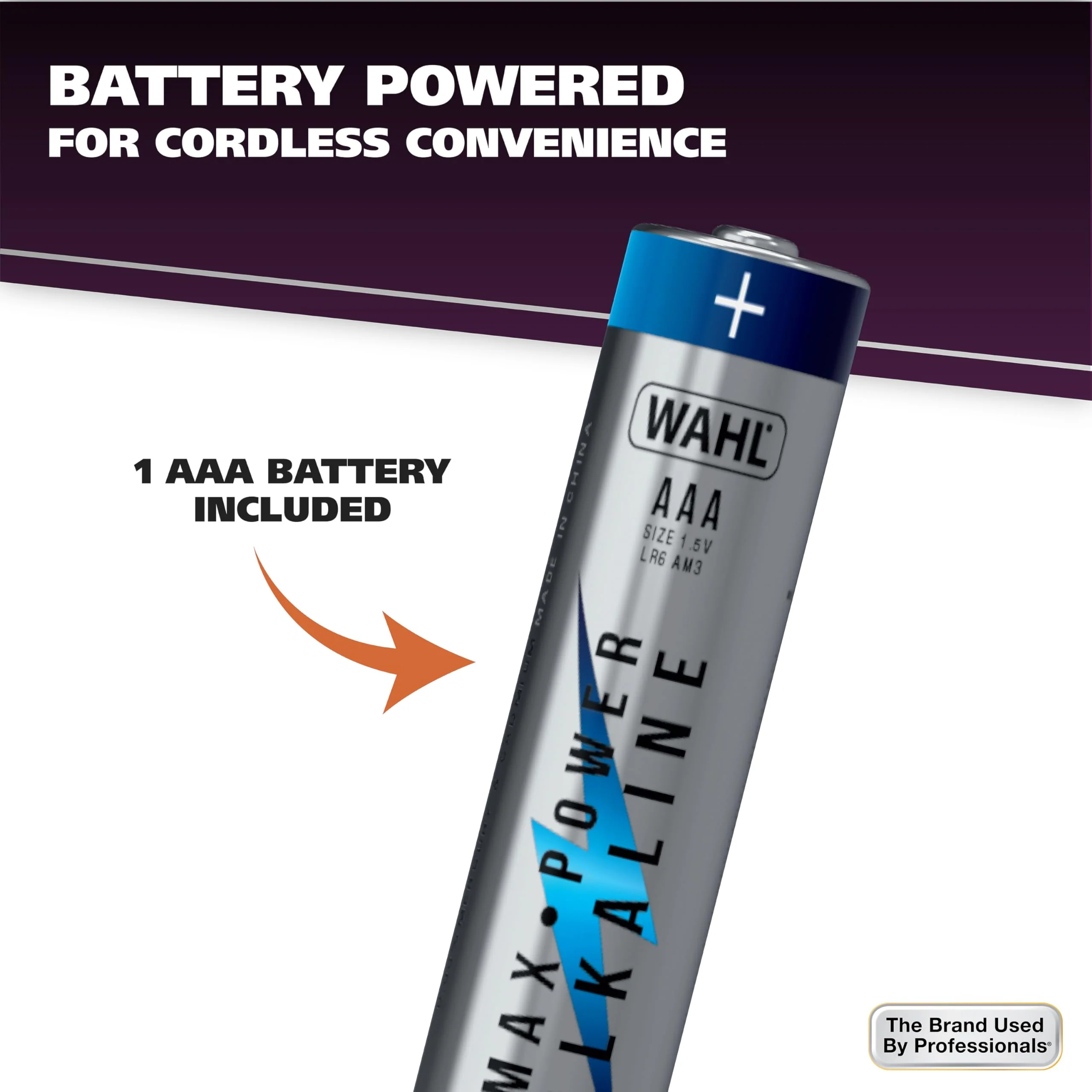 Wahl Clean & Confident Female Battery Pen Trimmer with Rinseable Blades for Eyebrows, Facial Hair, & Light Grooming- Hygienic Grooming & Easy Cleaning with Battery Included - Model 5640-100 - Image 6