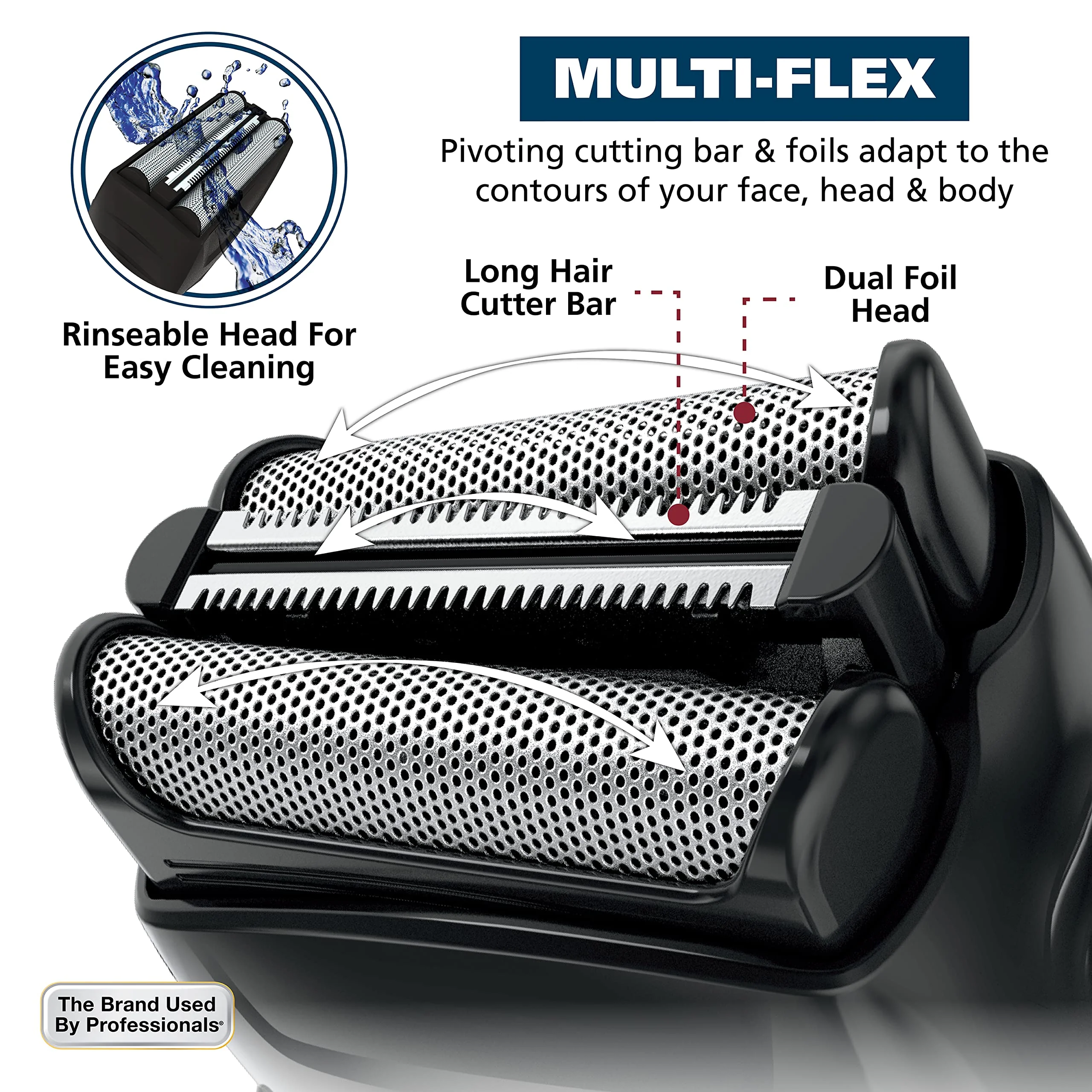 Wahl Clipper 2-in-1 Shaver and Hair Clipper Lithium-Ion Rechargeable Cord Cordless Hair Clipper and Shaver Combo Kit - Model 79568 - Image 6