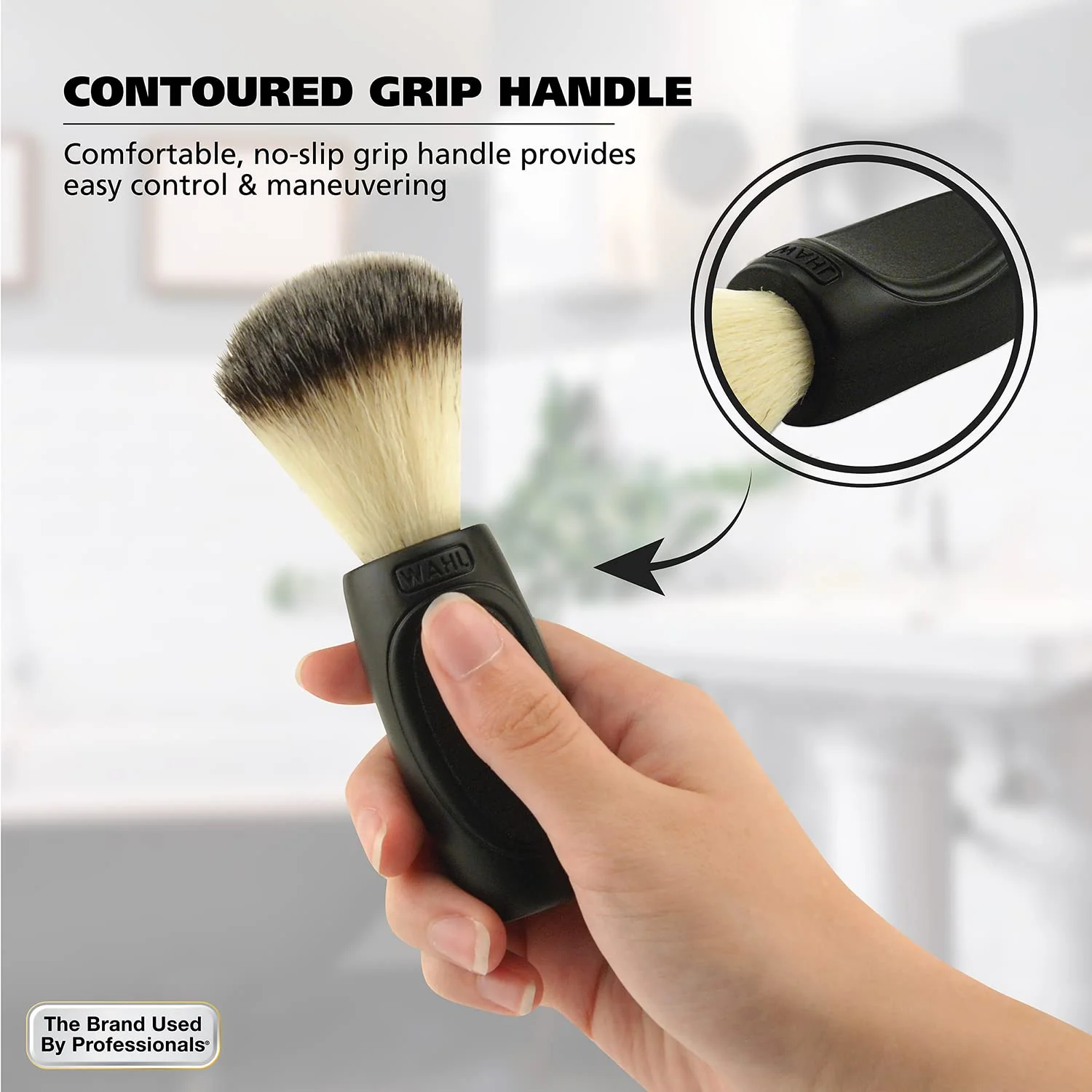 Wahl Clipper Neck Duster Brush for Removing Excess Hair During Hair Cutting, Beard Trimming, and Shaving at Home - 3512 - Image 5