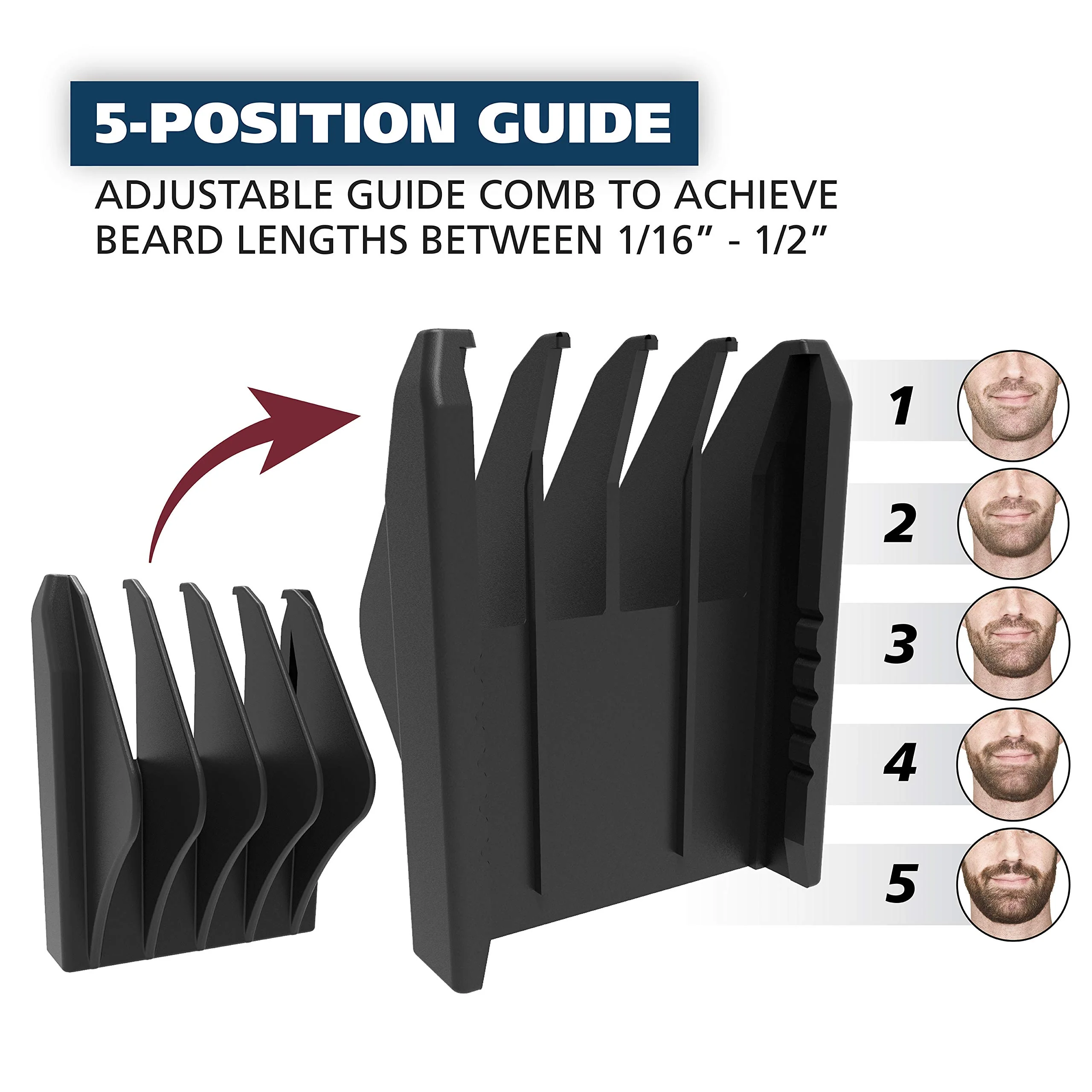 Wahl Cordless Beard Trimmer w/Ear/Nose/Brow Trimmer - Image 4