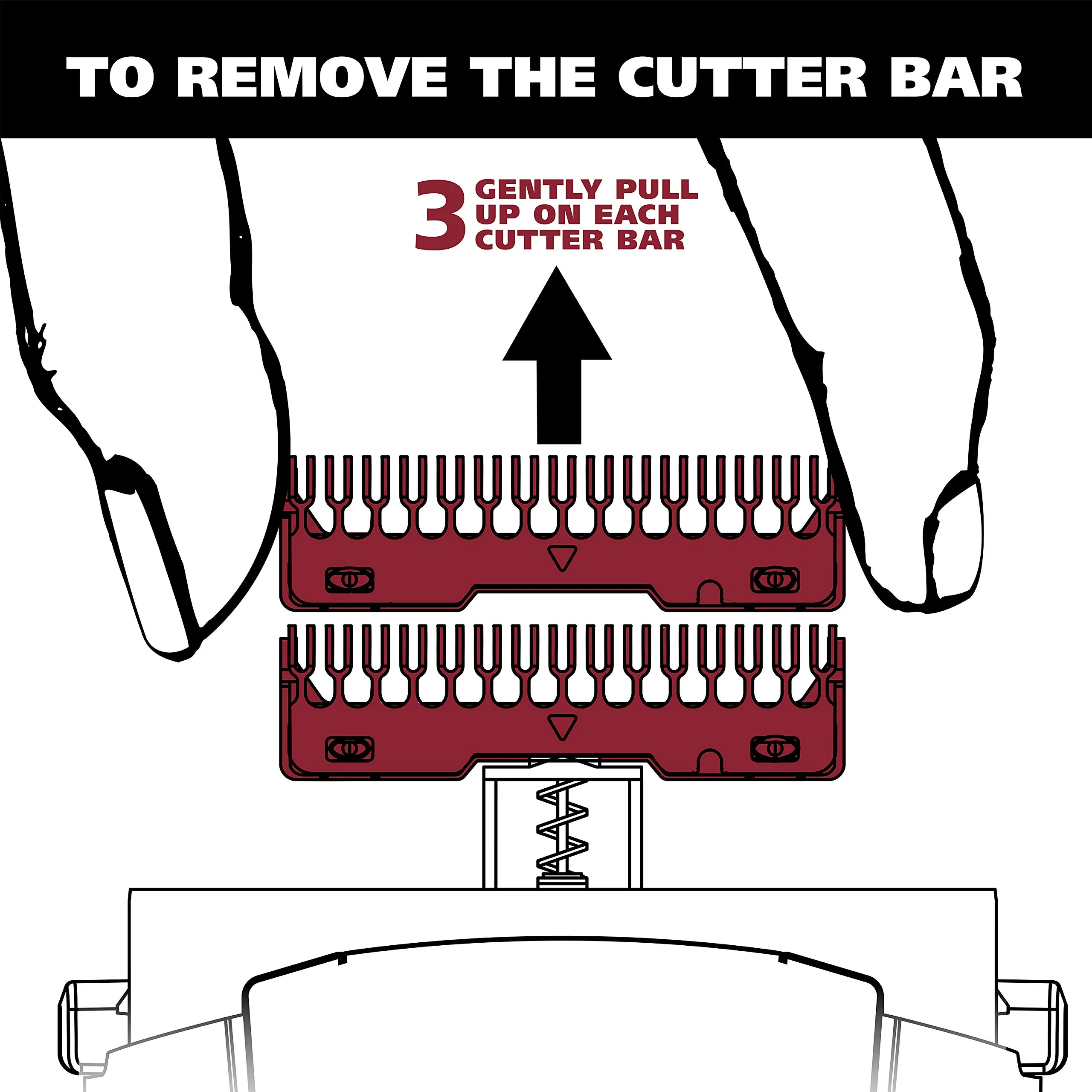 Wahl Groomsman Shaver Replacement Cutters and Head for 7063 Series, Black - Model 7046 - Image 5