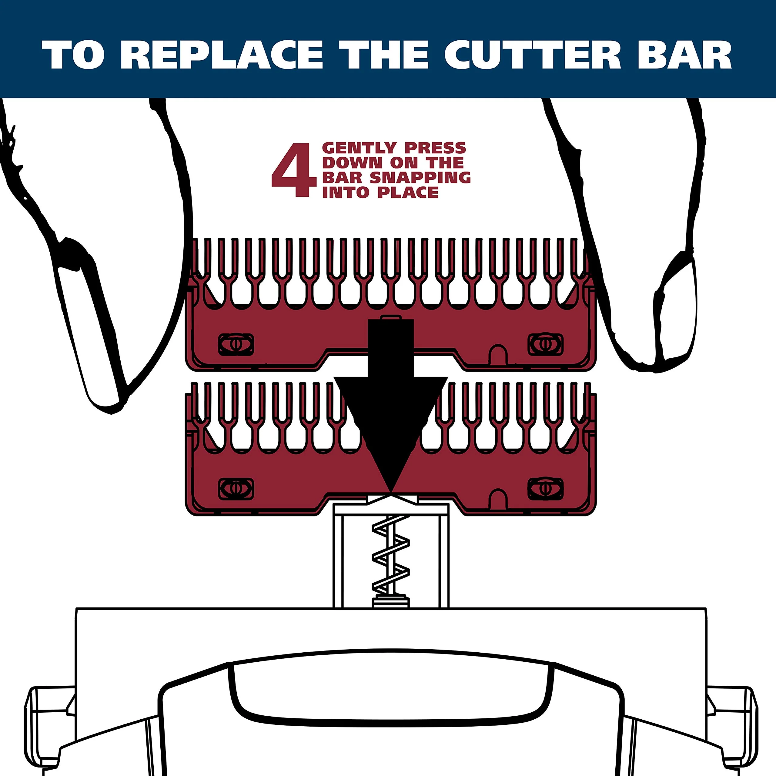 Wahl Groomsman Shaver Replacement Cutters and Head for 7063 Series, Black - Model 7046 - Image 6