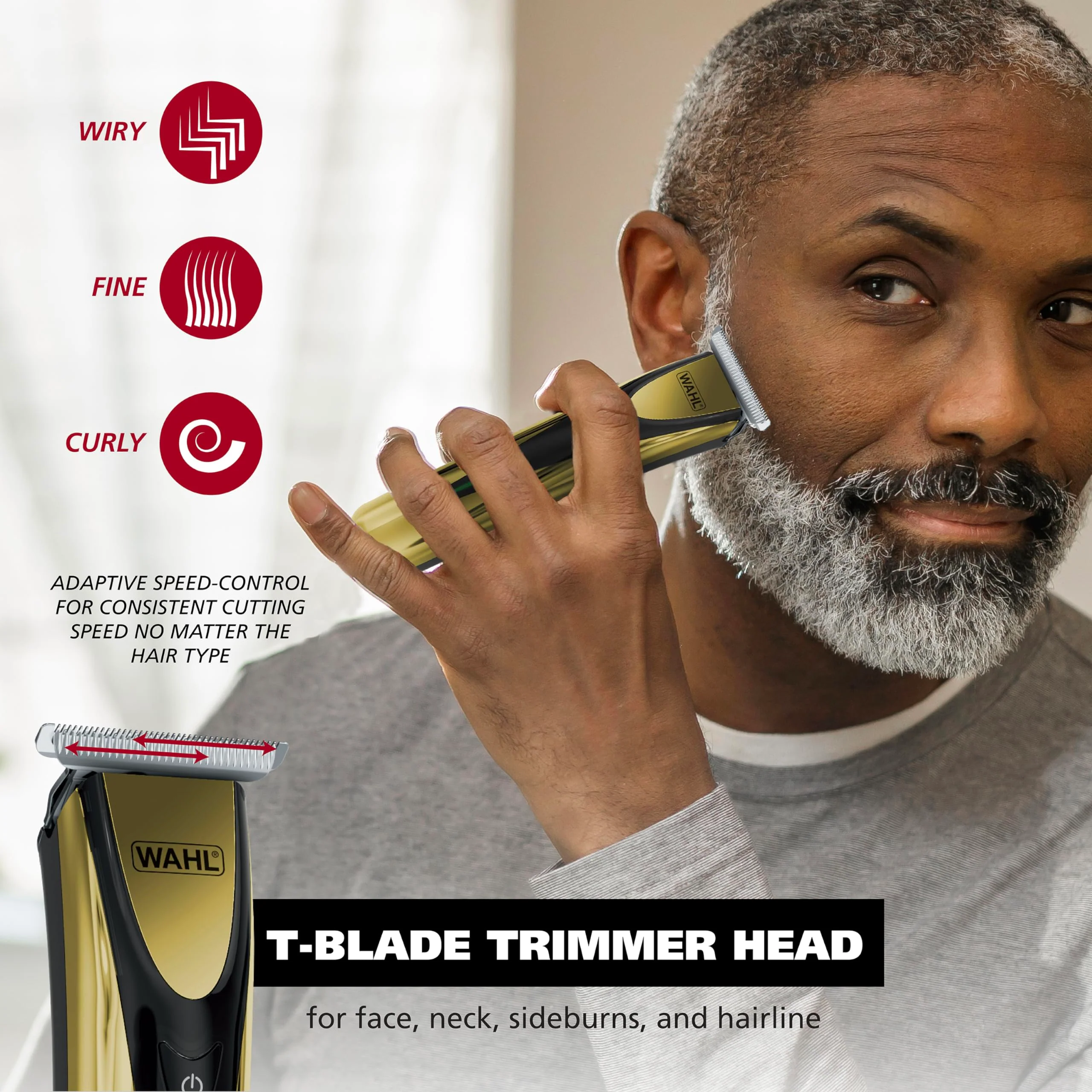 Wahl Lithium-Ion Cordless Rechargeable Edge & Detail Shaver and Beard Trimmer for Men with USB Charging – Model 3025950 - Image 4