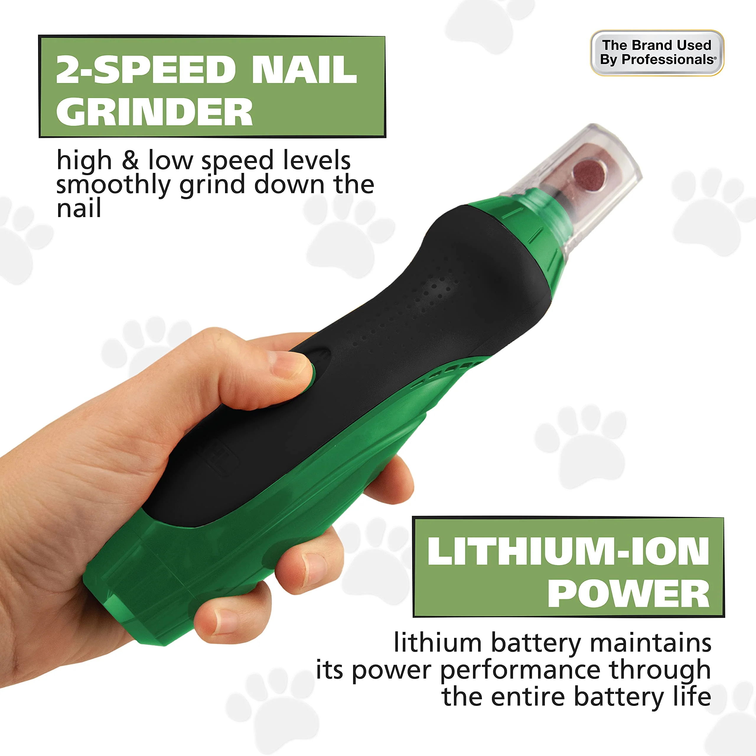 Wahl Lithium Ion Rechargeable Dog Nail Grinder with Concave Rounding Tip and Nail Guard for Increased Safety and Precise Nail Grinding, 3 Hour Run Time - 5975 - Image 8