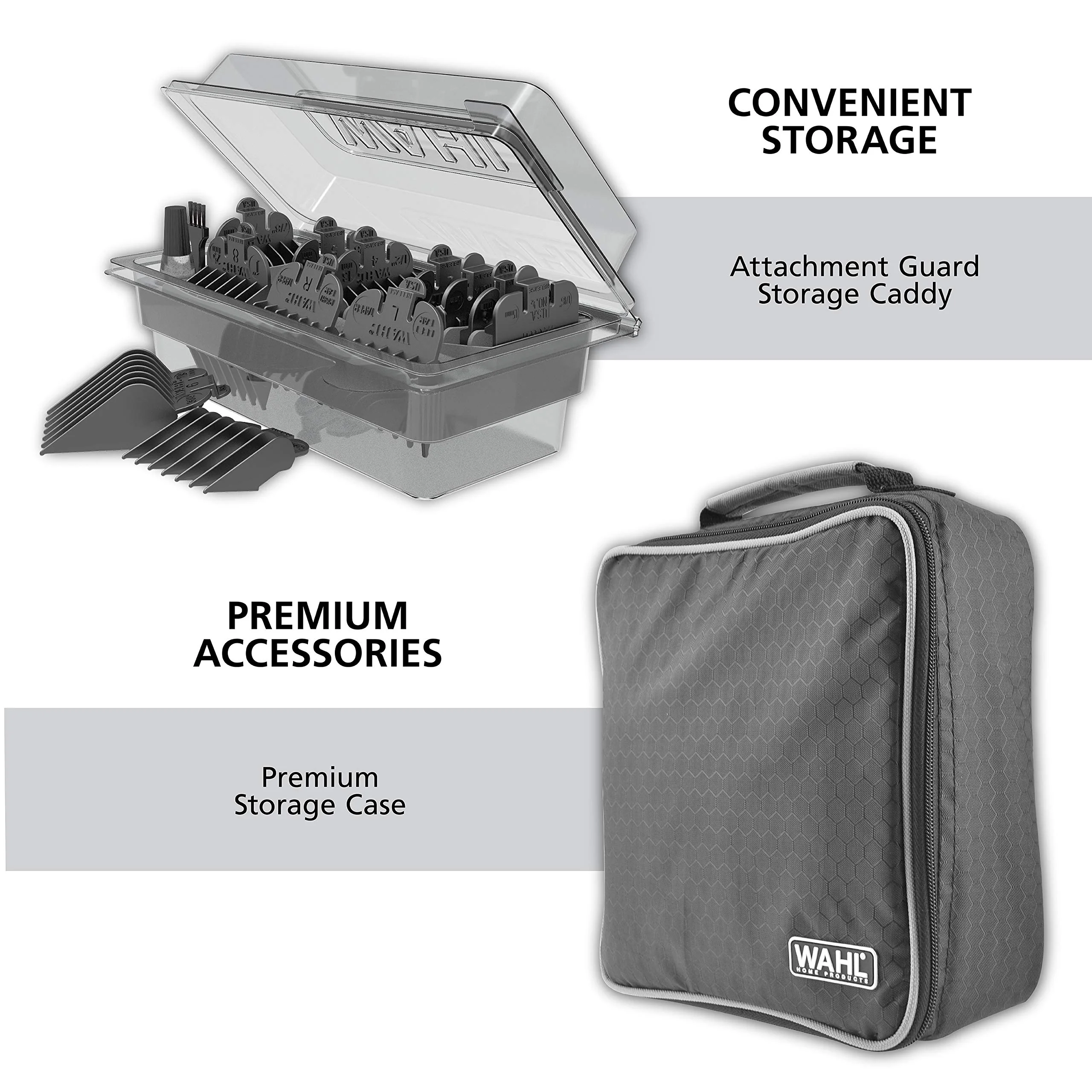 WAHL Lithium Pro Cordless Haircut & Touch Up Kit With Case, 23 Pieces - Image 4