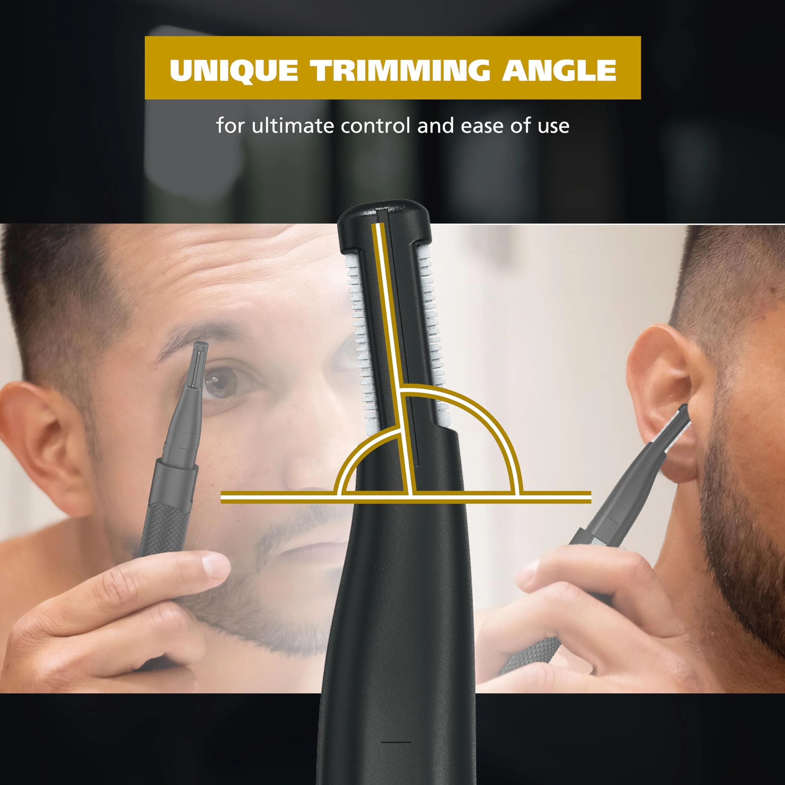 Wahl Manscaper ® 2 in 1 Lithium Battery Tactical® Dual Sided Eyebrow Trimmer and Nose Hair Trimmer for Men – Model 3023805 - Image 5