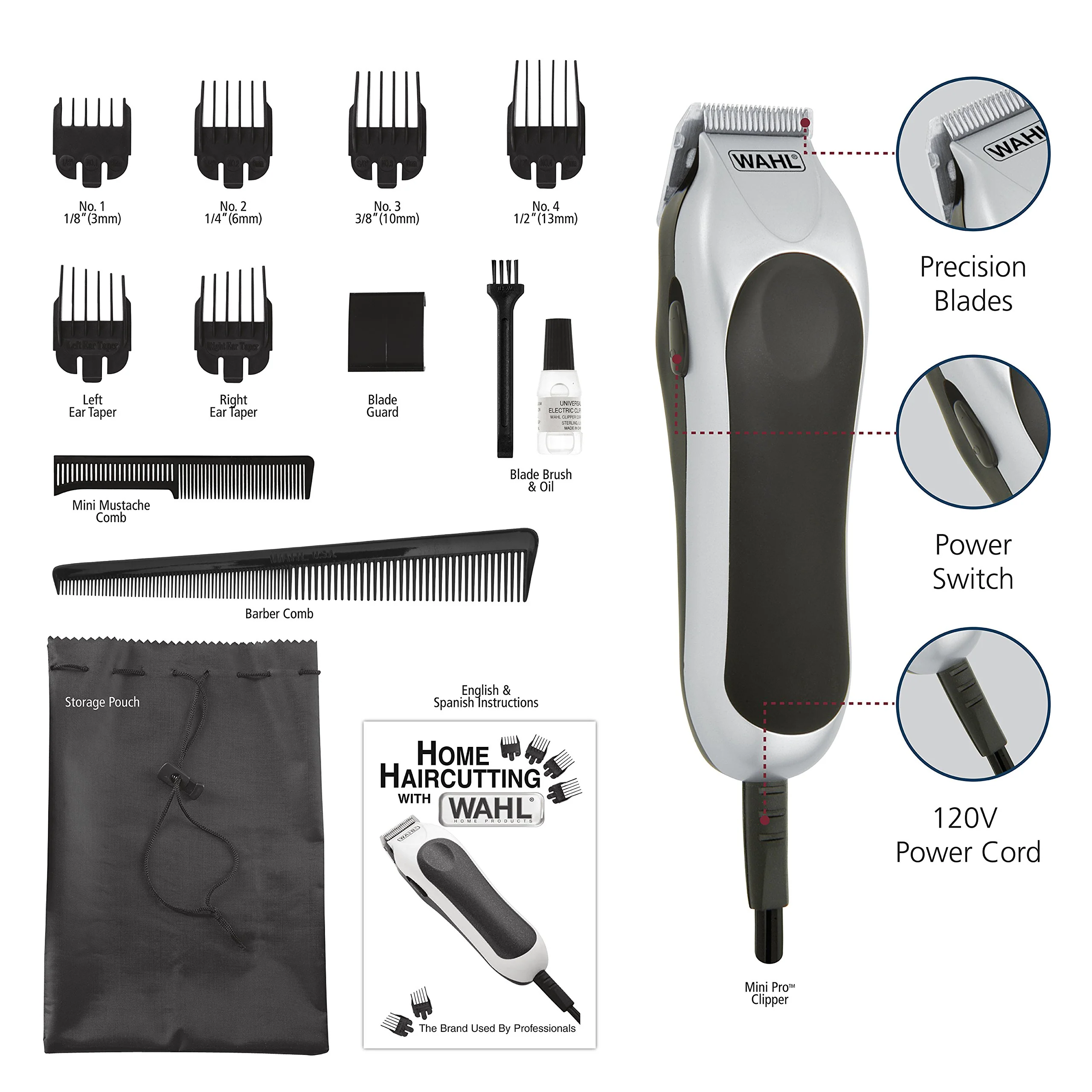 WAHL Mini Pro Clipper Kit, #9307-00, 1 Count - Image 5