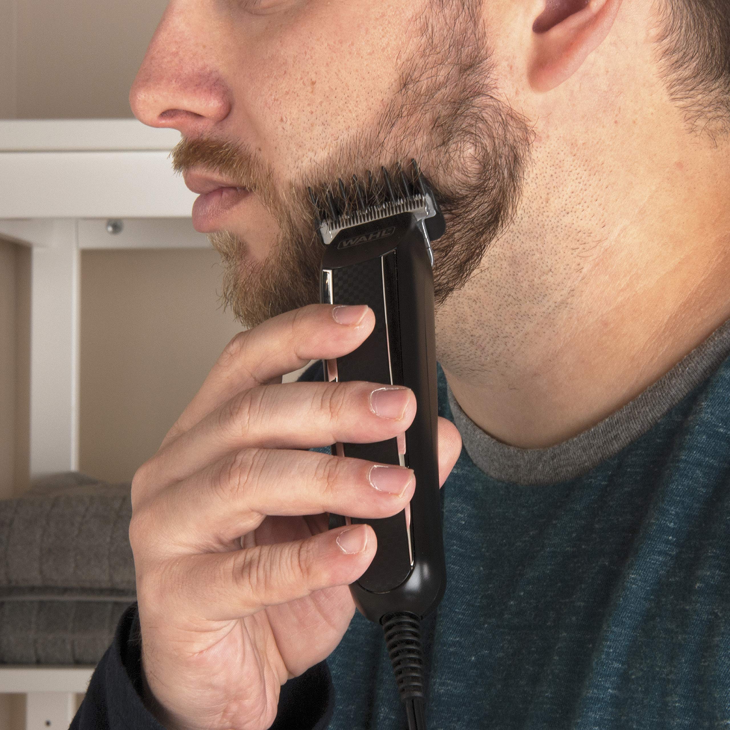 Wahl PowerPro Corded Detailer Trimmer Kit for Mens Grooming – for Beard, Mustache, Stubble, Ear, Nose, & Body Grooming – Model 9686 - Image 5