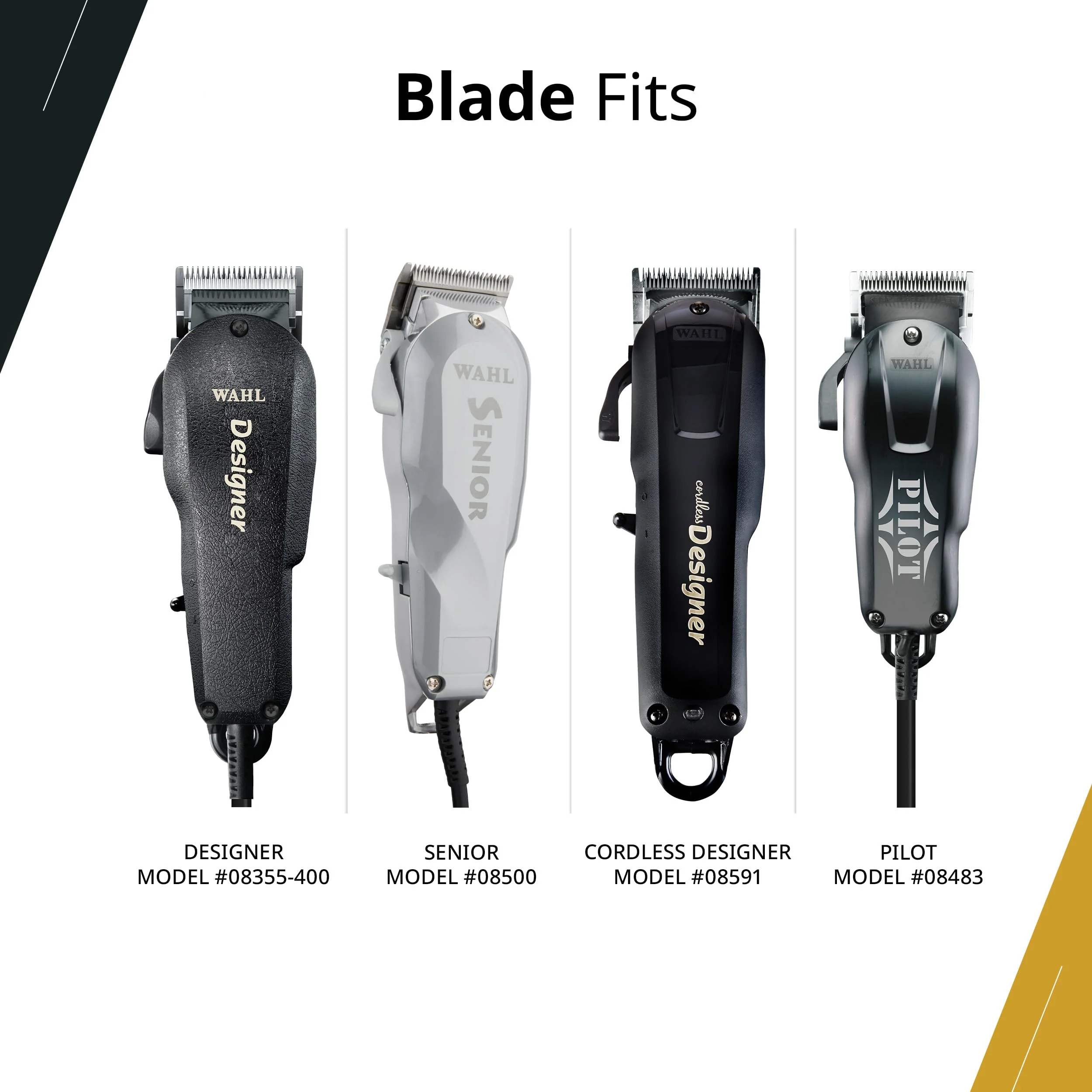 Wahl Professional 3 Hole Clipper Blade Designer Adjusto Lock Replacement Blade Fits Senior Cordless Designer Pilot Clippers - Image 4