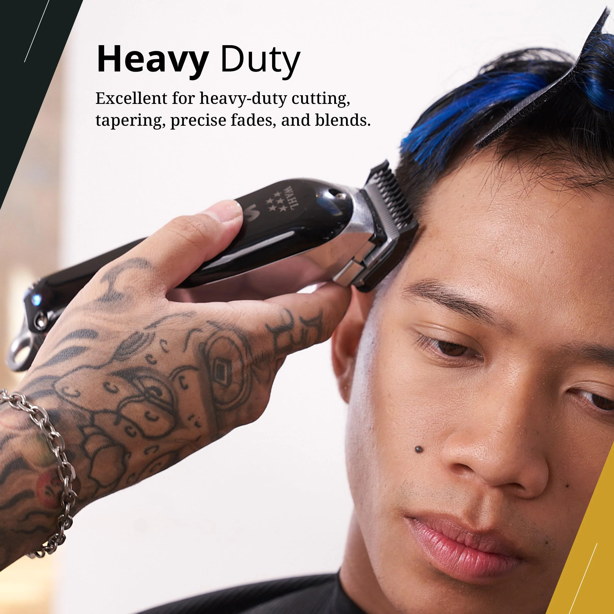 Wahl Professional 5 Star Cordless Senior Clipper, Precision Fade Blades, Metal Housing, 80-Minute Run Time - Image 3