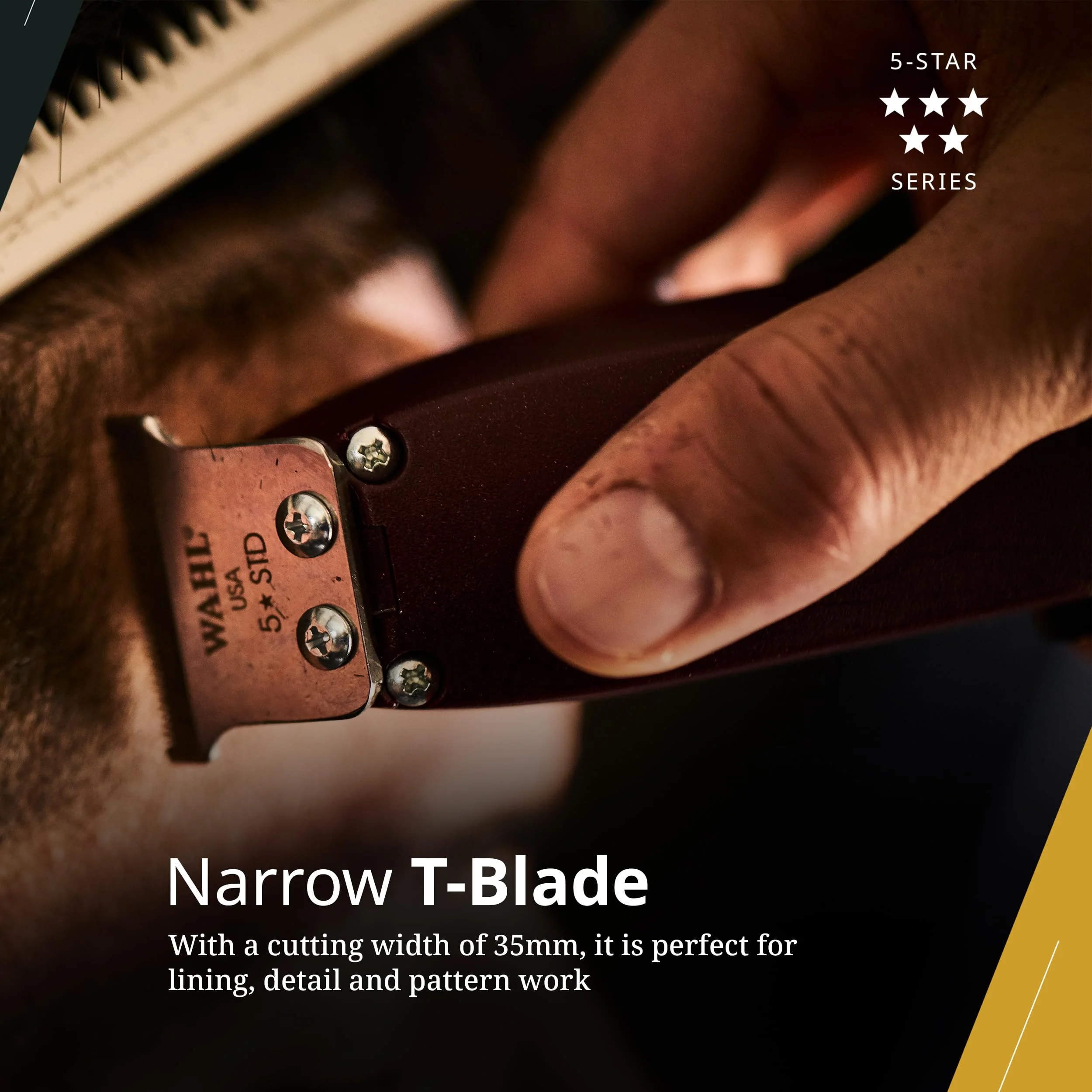 Wahl Professional Adjustable T-Shaped Trimmer Blade, Precision Replacement Blade for Detailer and Hero Trimmers - Image 3