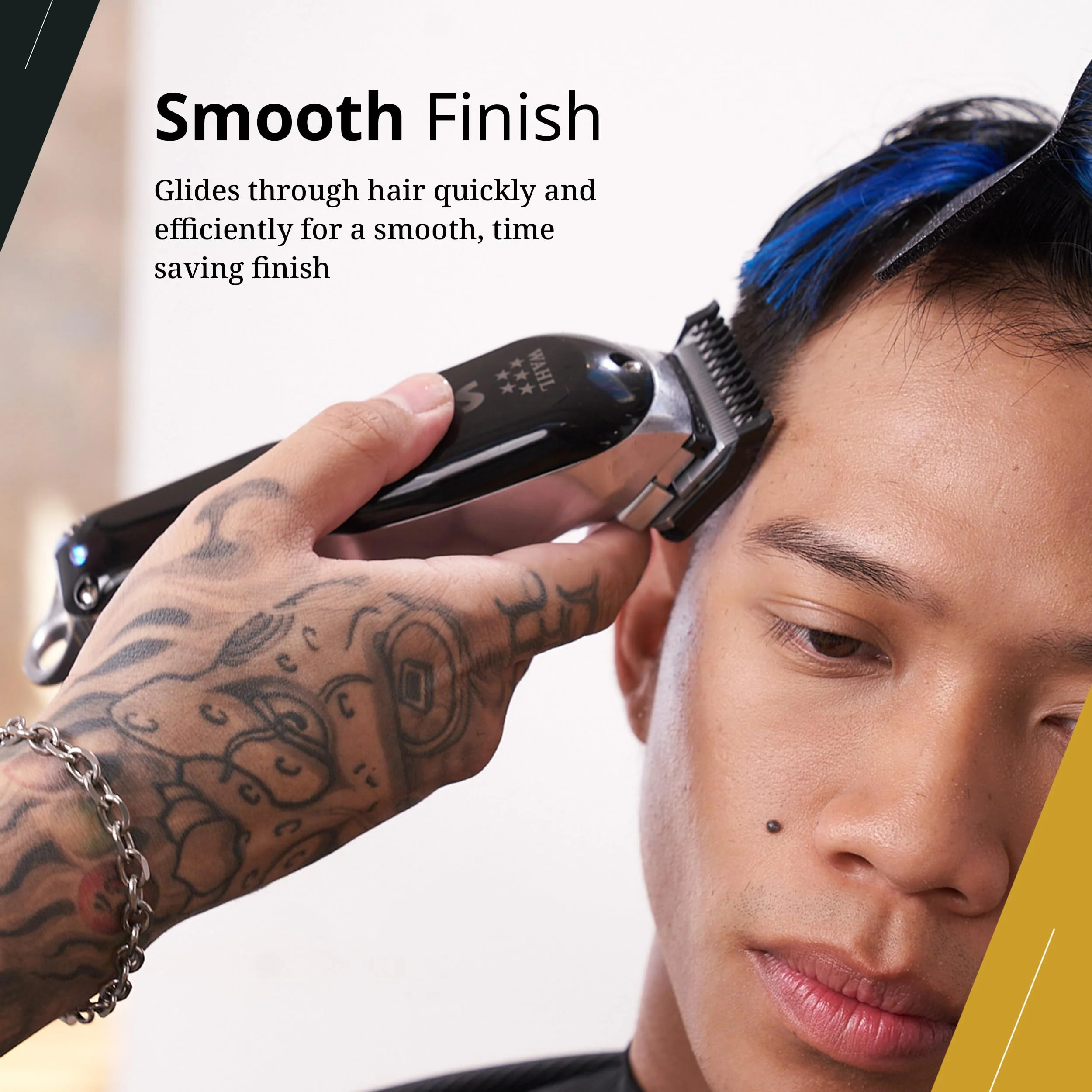 Wahl Professional Blistered 1-8 Cutting Guides, Black Clipper Guard Attachments, Durable and Easy to Use - Image 3