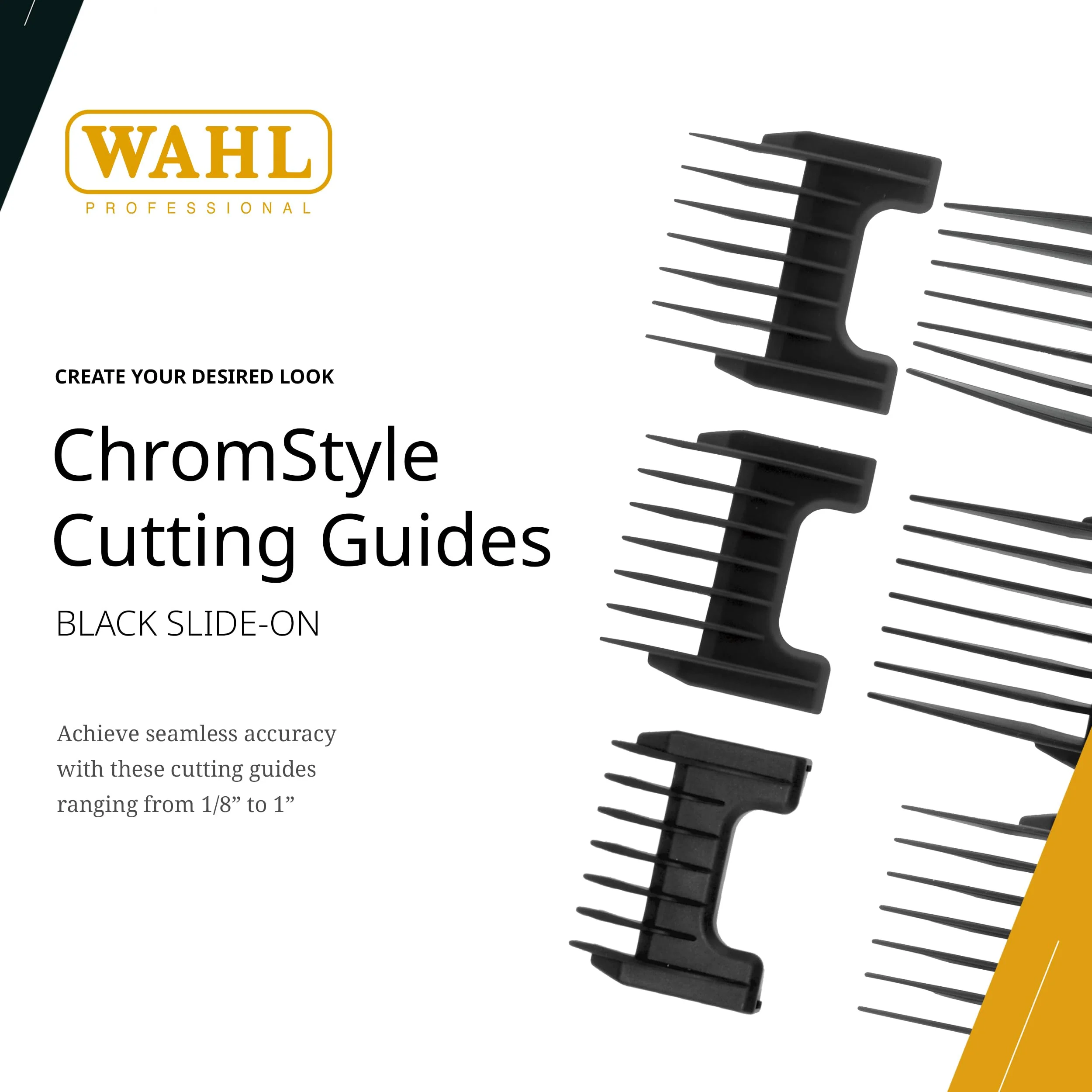 Wahl Professional ChromStyle Cutting Guides, Color-Coded, 1-8 Range, Durable and Easy to Use - Image 2
