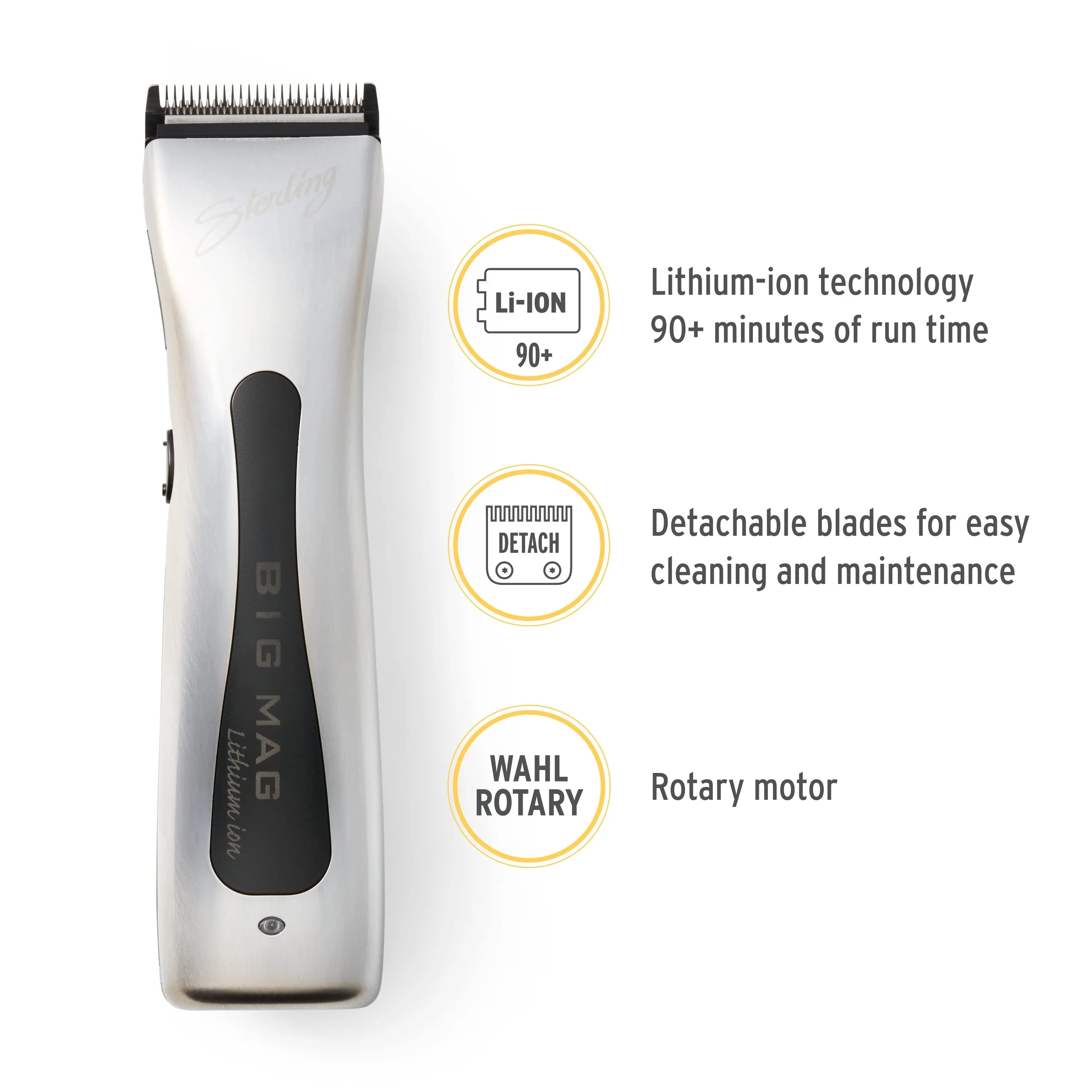 Wahl Professional - Sterling Big Mag Cordless Clipper and Sterling Mag Hair Trimmer Set - Salon-Quality Electric Hair Cutting Tools for Men and Women - Image 2