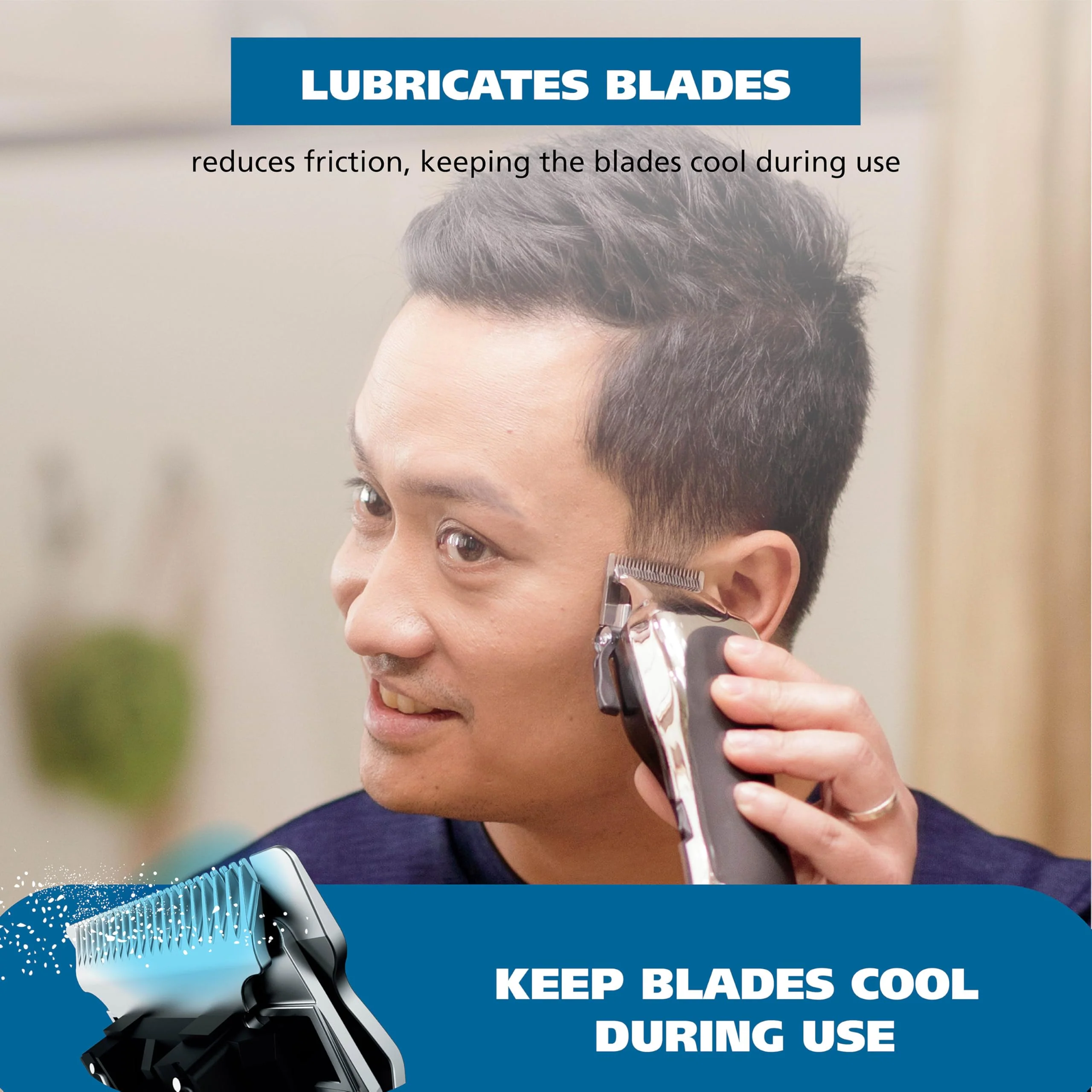 Wahl Total Care Blade Coolant Clipper Spray – For Hair Clippers & Beard Trimmers for Men, Model 3776P - Image 3
