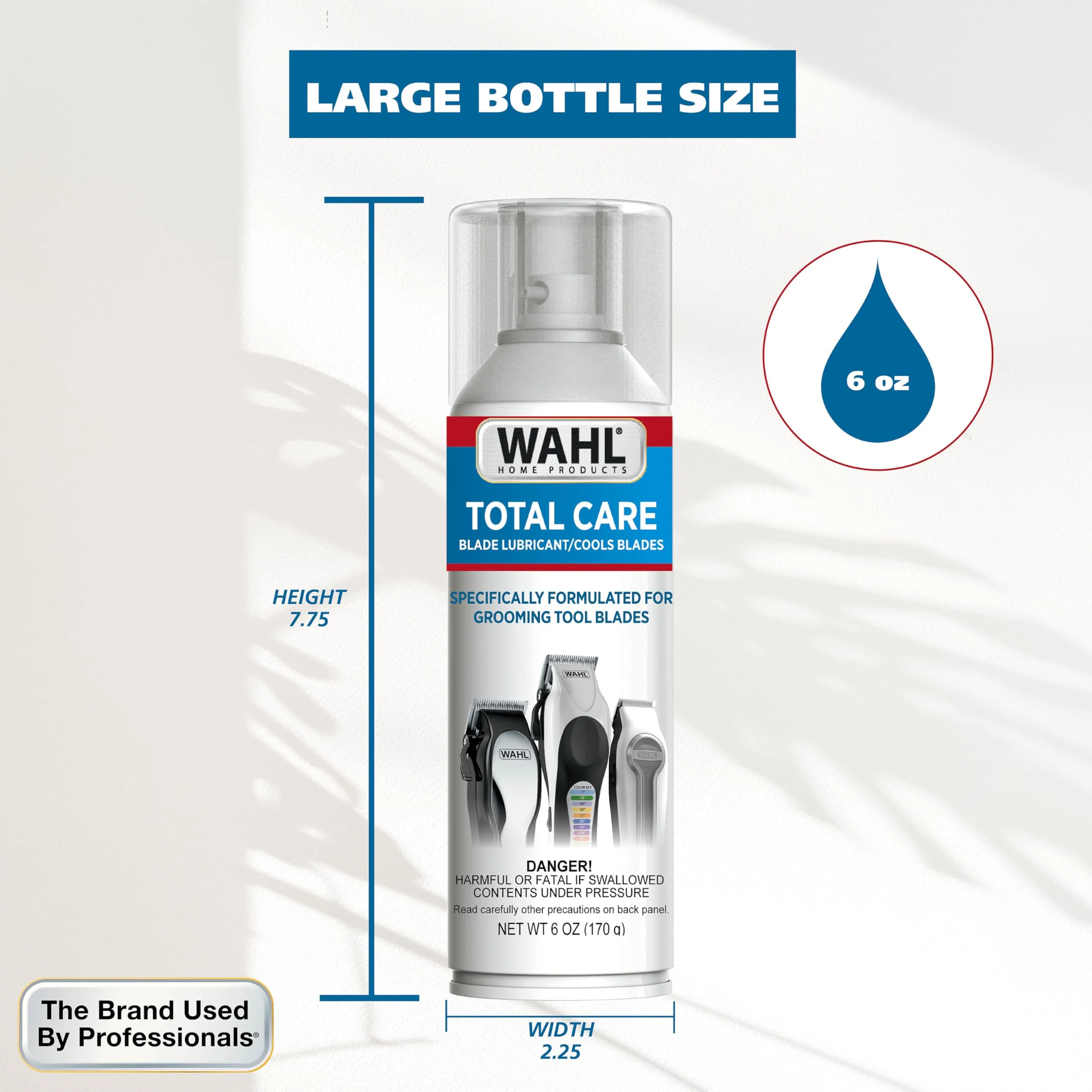 Wahl Total Care Blade Coolant Clipper Spray – For Hair Clippers & Beard Trimmers for Men, Model 3776P - Image 8